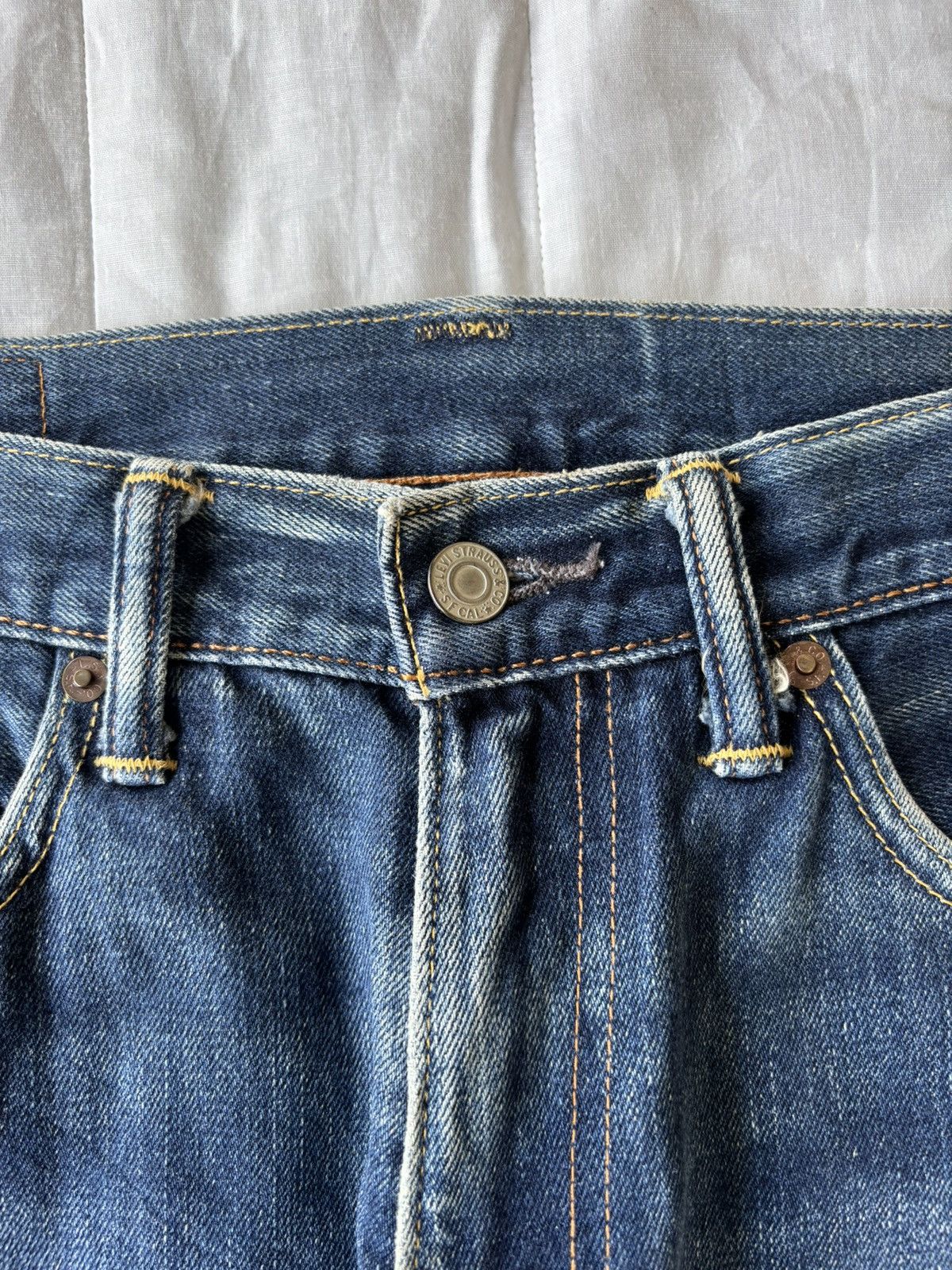 If Six Was Nine Vintage Levis 505 Distressed Denim Jeans Size US 32 / EU 48 - 9 Thumbnail