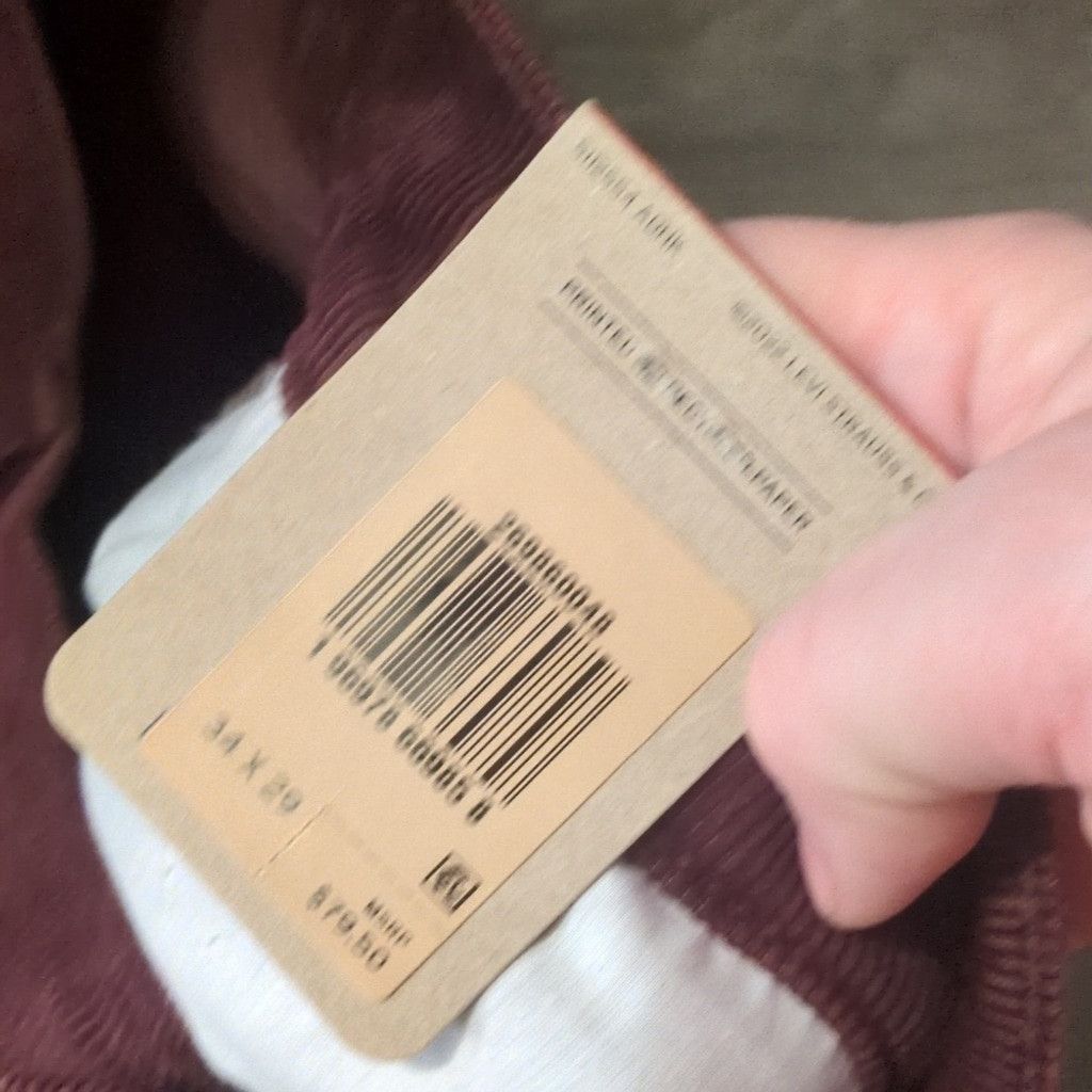 Levi's Levi's burgundy corduroy high waisted.mom jeans size 34x29 Size 24" / US 00 / IT 34 - 4 Thumbnail