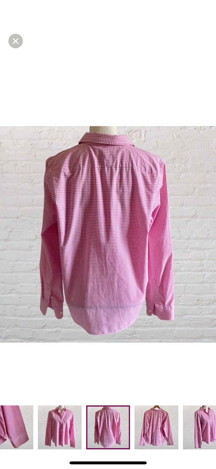 Chaps Ralph Lauren PINK PLAID CHAPS CHECKERED BUTTON UP SHIRT BLOUSE NO IRON Size L / US 10 / IT 46 - 8 Thumbnail