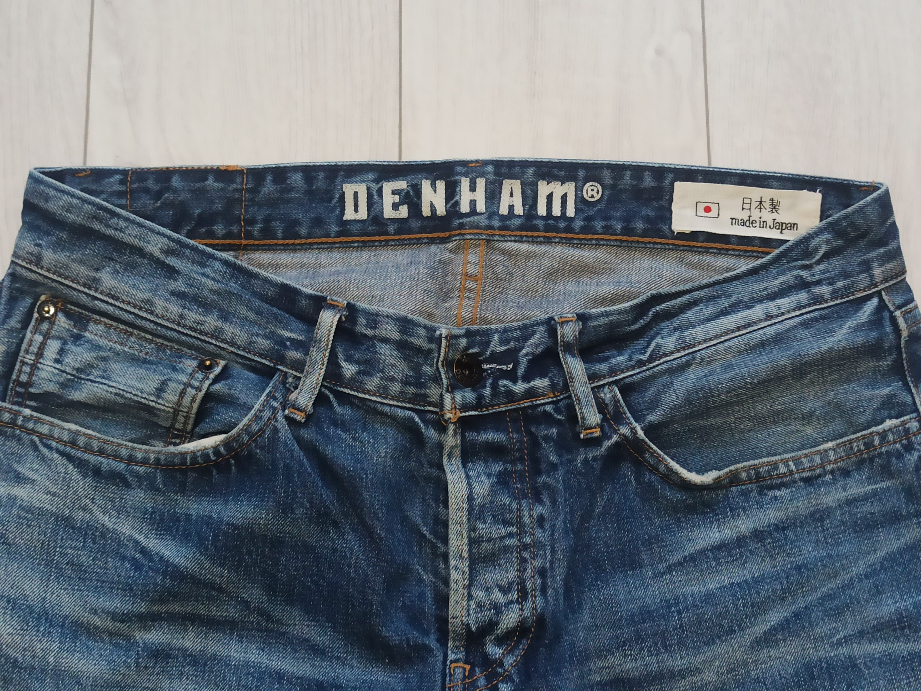 DENHAM × Japanese Brand × Vintage Denham selvedge Jeans Made in Japan Size US 34 / EU 50 - 2 Thumbnail