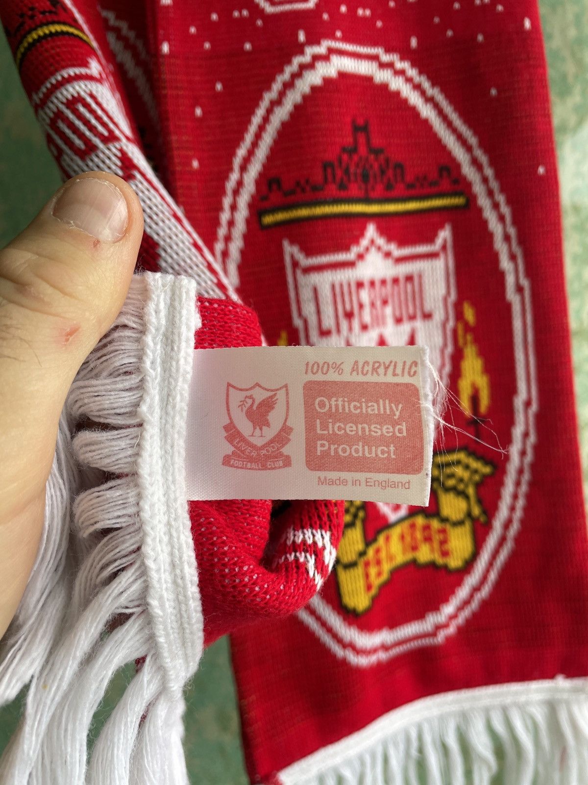 Vintage Liverpool F.C Anfield You’ll Never Walk Alone football scarf Size ONE SIZE - 3 Thumbnail