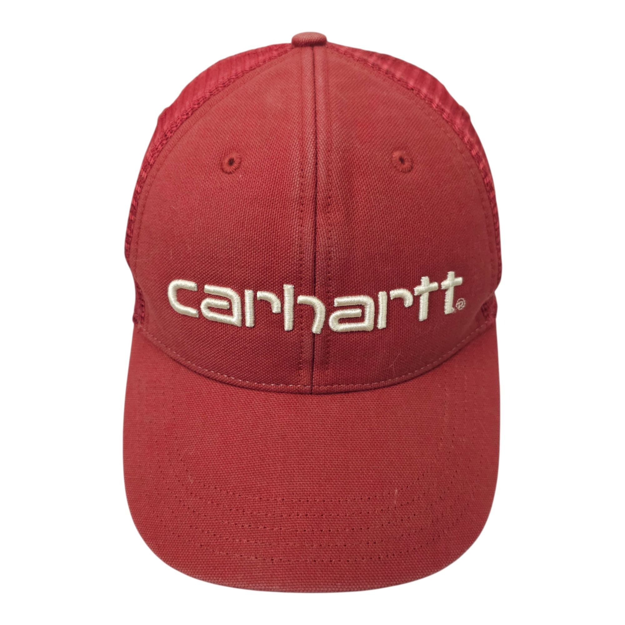 Carhartt Carhartt Canvas Mesh Back Logo Graphic Cap Hat Snapback Size ONE SIZE - 1 Thumbnail