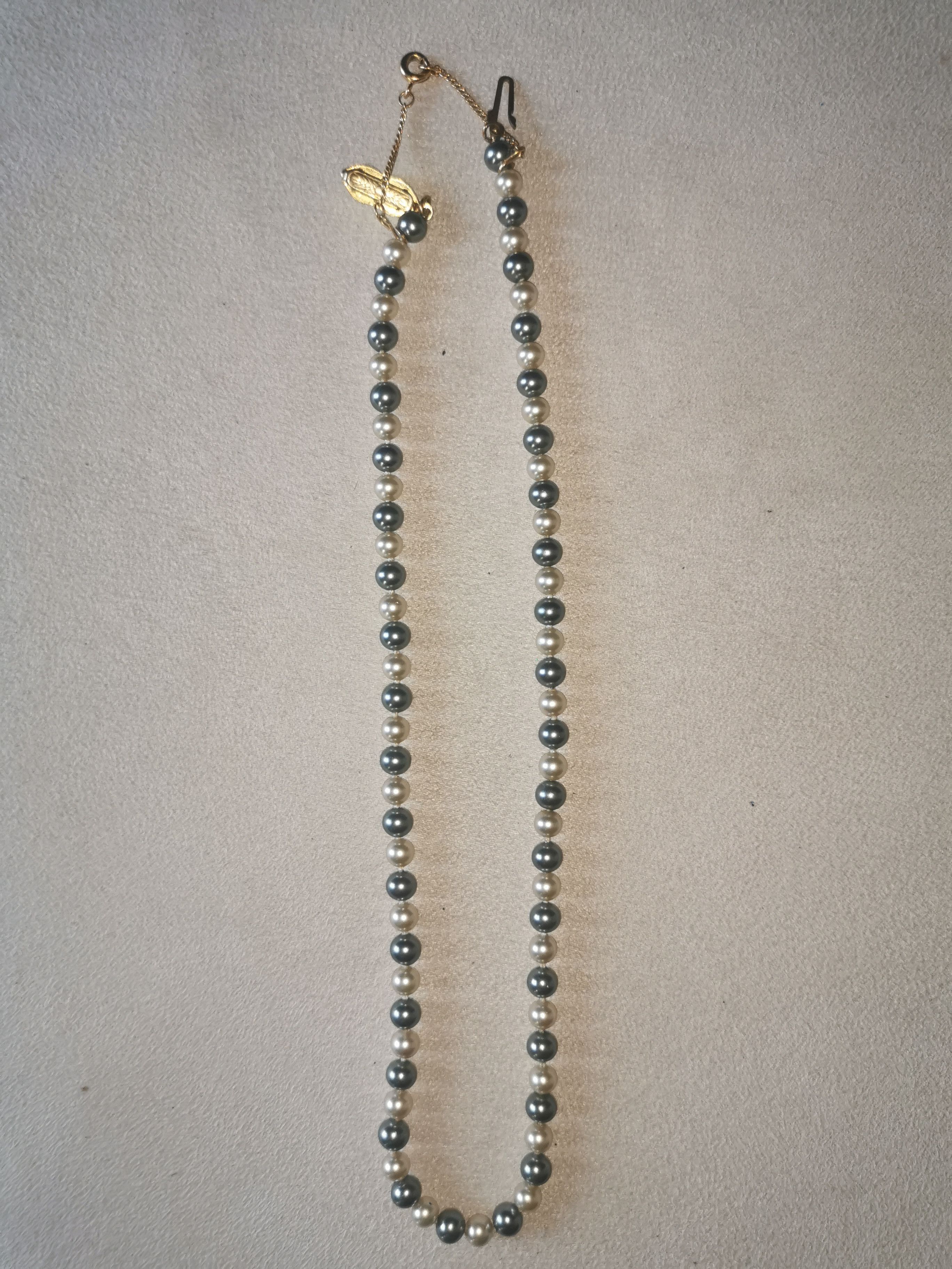 Jewelry Blue/grey White Pearl Necklace/chain, Women's