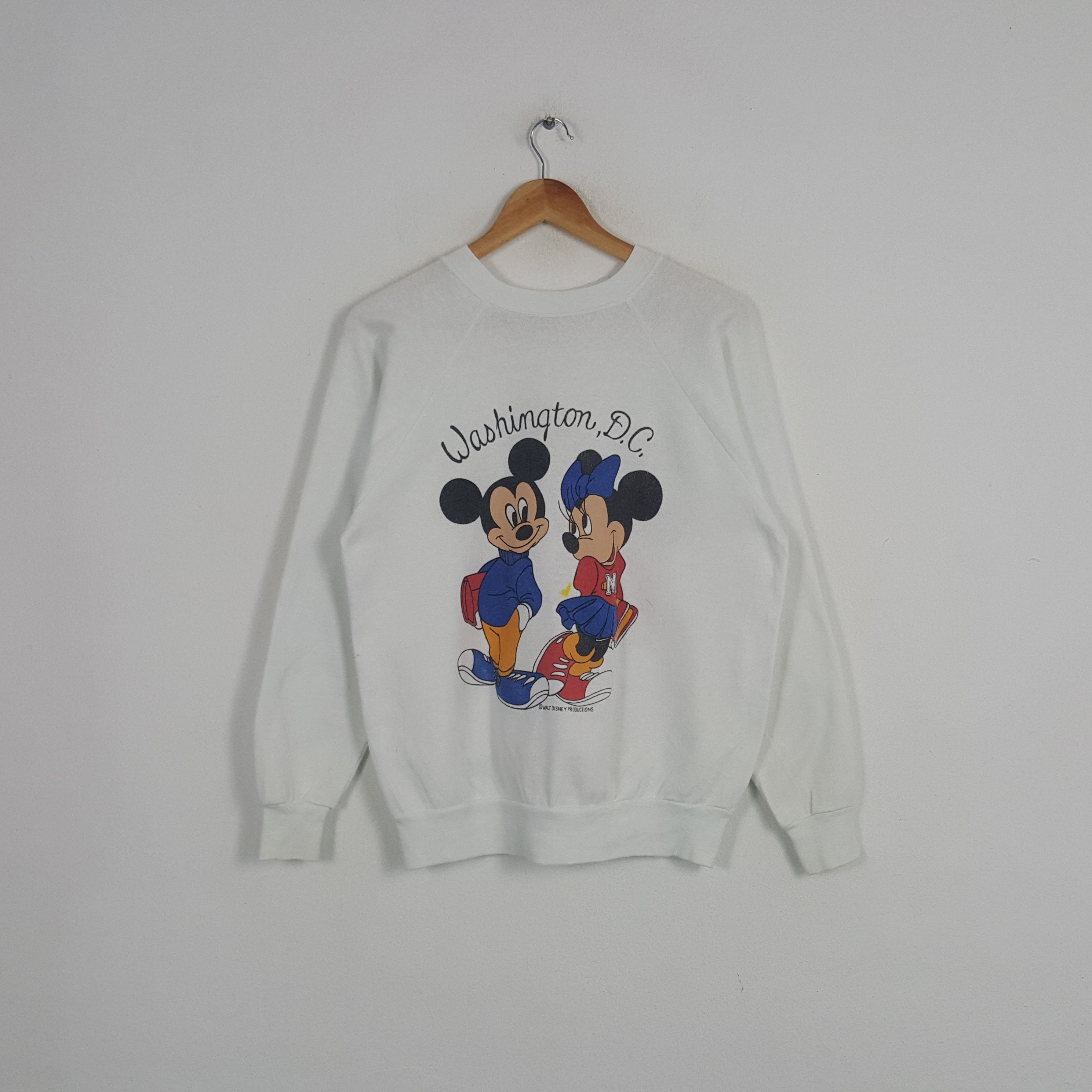 Disney × Mickey Mouse × Vintage Vintage 90's Mickey Mouse American Cartoon Sweatshirt Size US M / EU 48-50 / 2 - 1 Thumbnail