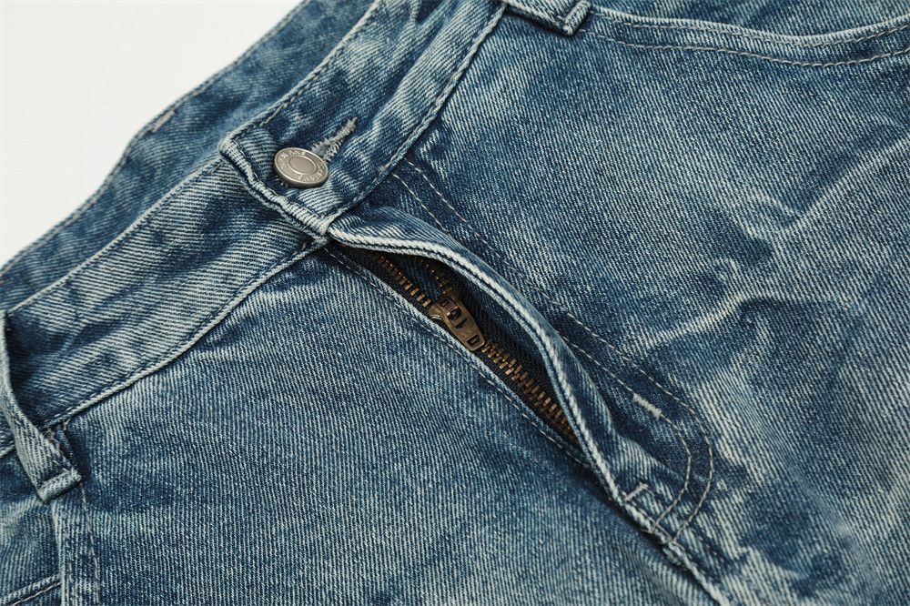 Japanese Brand × Jean Men's washed gradient loose punk straight versatile jeans Size US 32 / EU 48 - 4 Thumbnail