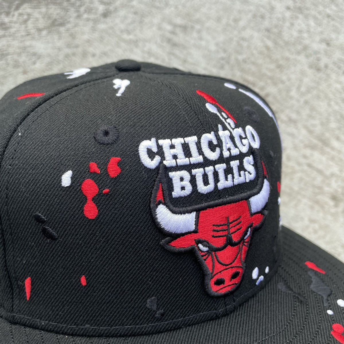 New Era Sick splash Embroidery Chicago bulls hat Size ONE SIZE - 7 Thumbnail