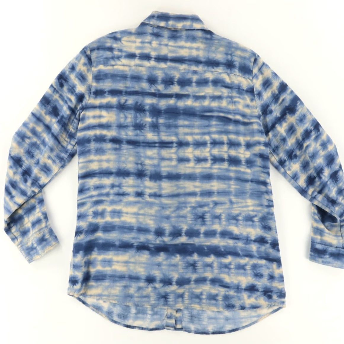 J.McLaughlin J. McLaughlin Tie-Dye Long Sleeve Button Up Shirt Blue Women's L Shirt Size L / US 10 / IT 46 - 4 Thumbnail