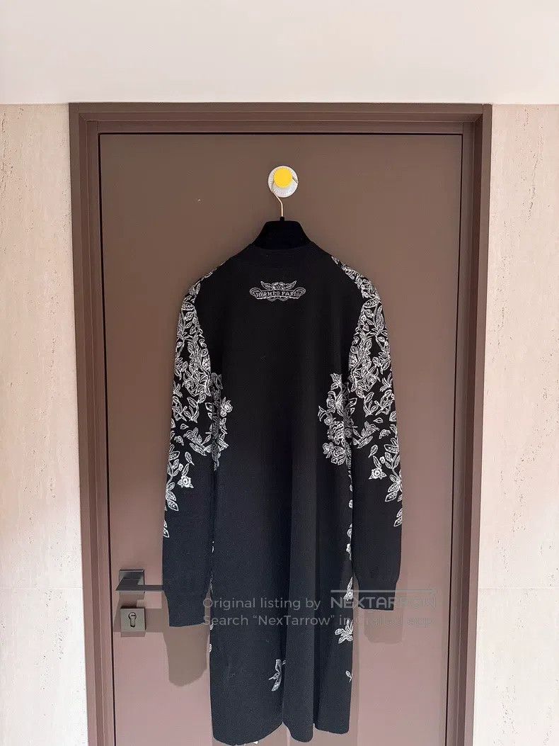 Hermes Hermes Black and White Leopard Velvet Knit Dress Size XS / US 0-2 / IT 36-38 - 2 Thumbnail