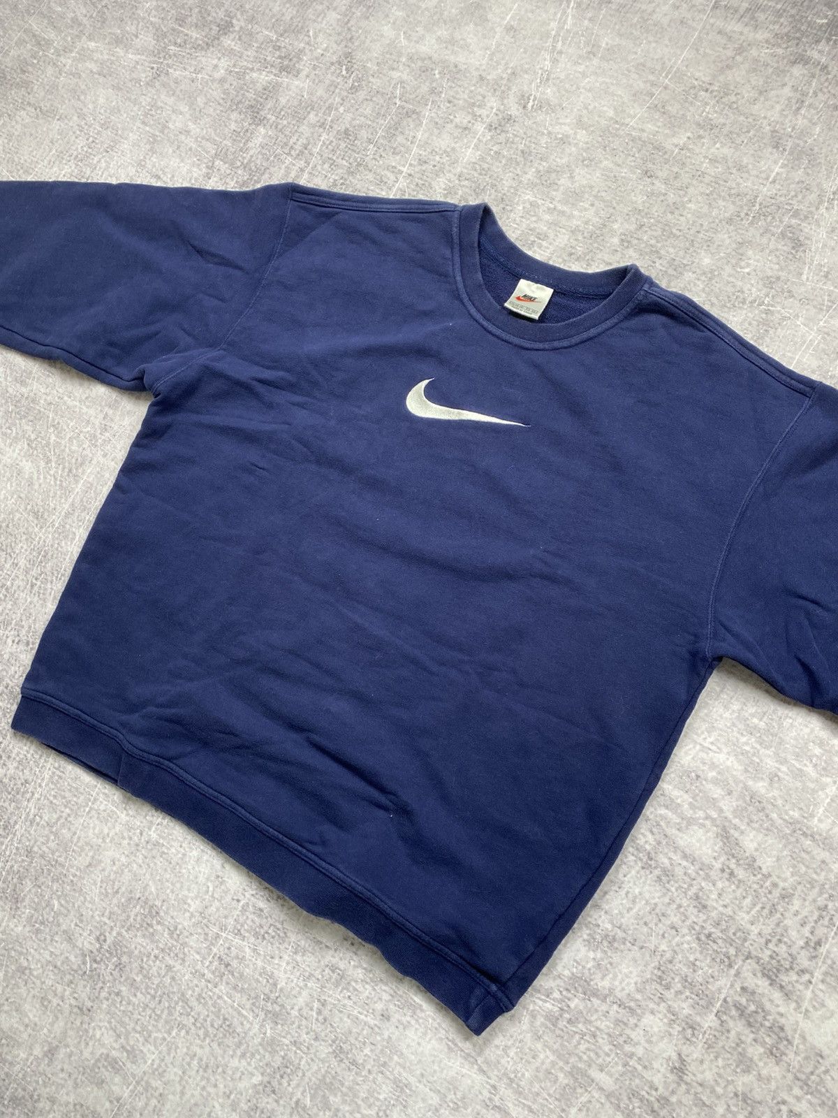 Nike Vintage baggy rare Nike center logo sweatshirt Size US XL / EU 56 / 4 - 3 Thumbnail