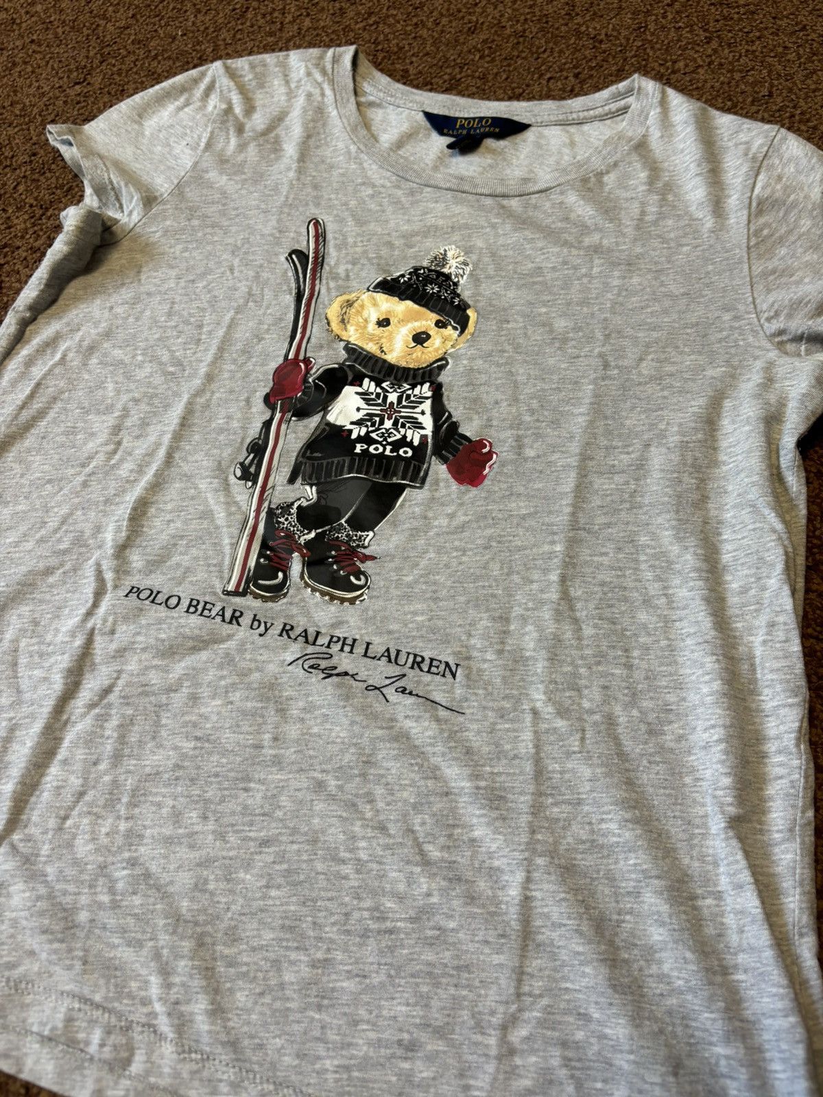 Japanese Brand × Polo Ralph Lauren Y2k Polo Ralph Lauren 'Polo Bear' Tee Size S / US 4 / IT 40 - 2 Thumbnail