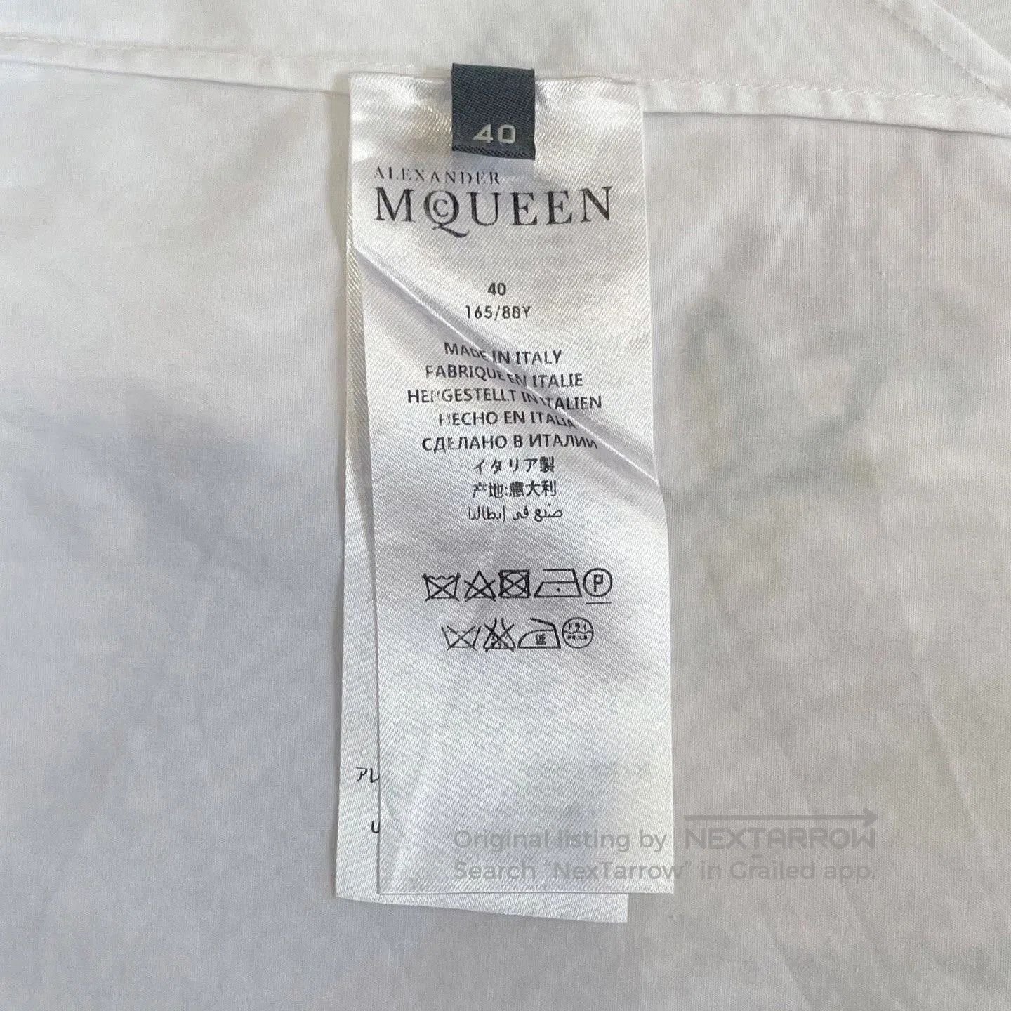 Alexander McQueen Alexander McQueen White Floral Embroidery Shirt. Size S / US 4 / IT 40 - 6 Thumbnail
