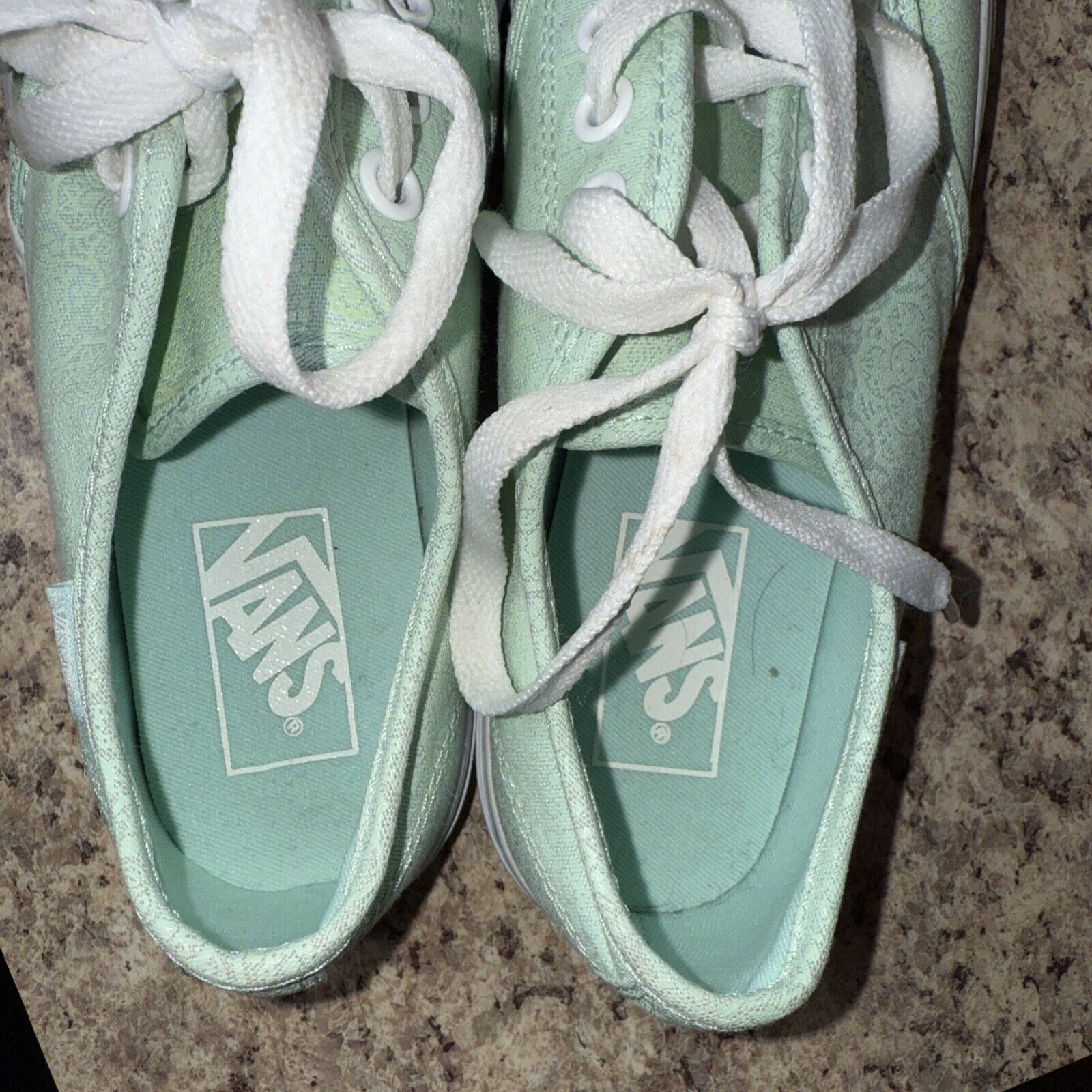 Vans VANS Women’s Sneakers Size 7.5 Mint Green Low Shoes Floral Size US 7.5 / IT 37.5 - 11 Thumbnail