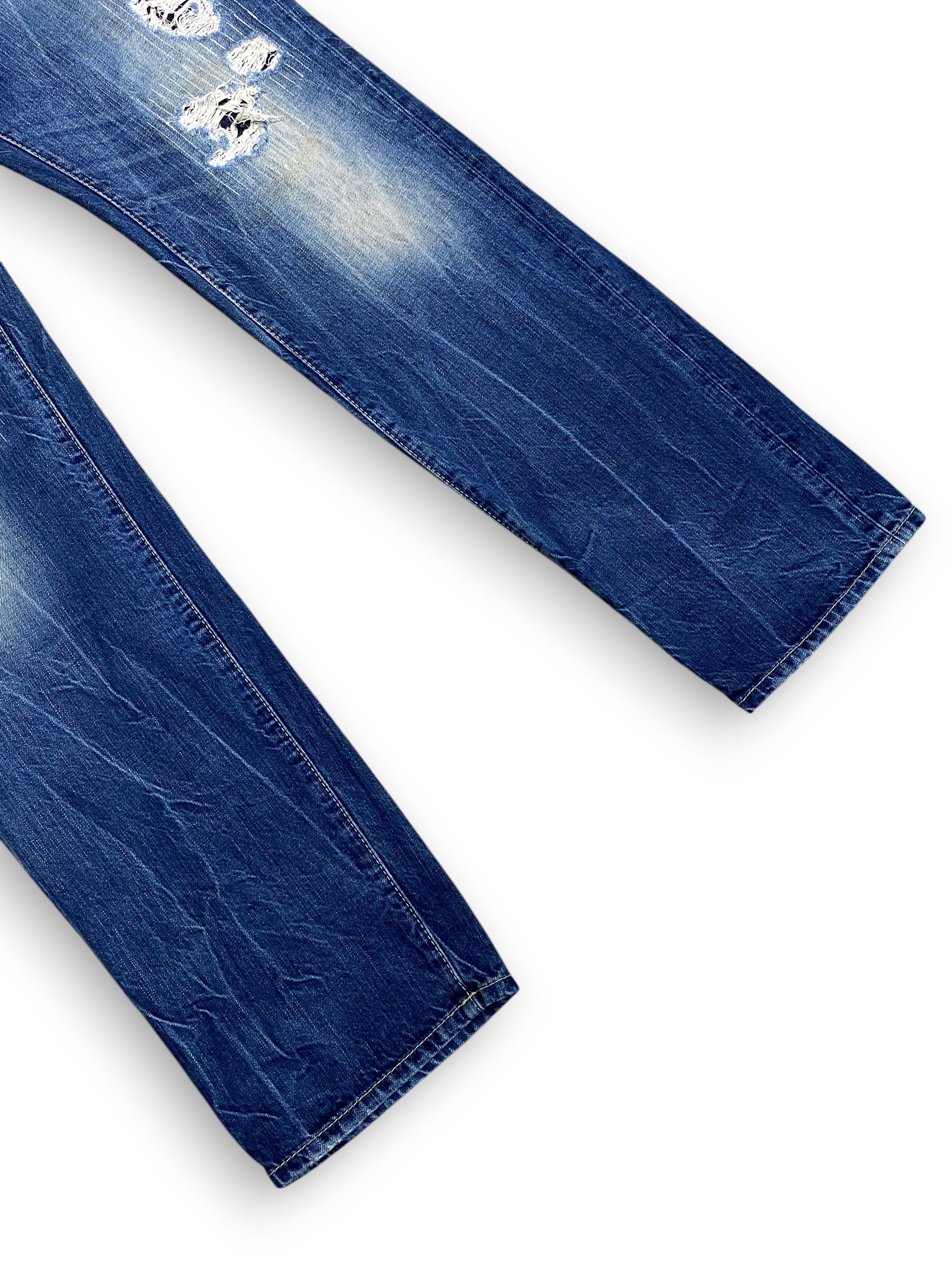 Dsquared2 Dsquared2 Distressed Washed Oil Stained Slim Jeans Vintage Size US 32 / EU 48 - 8 Thumbnail