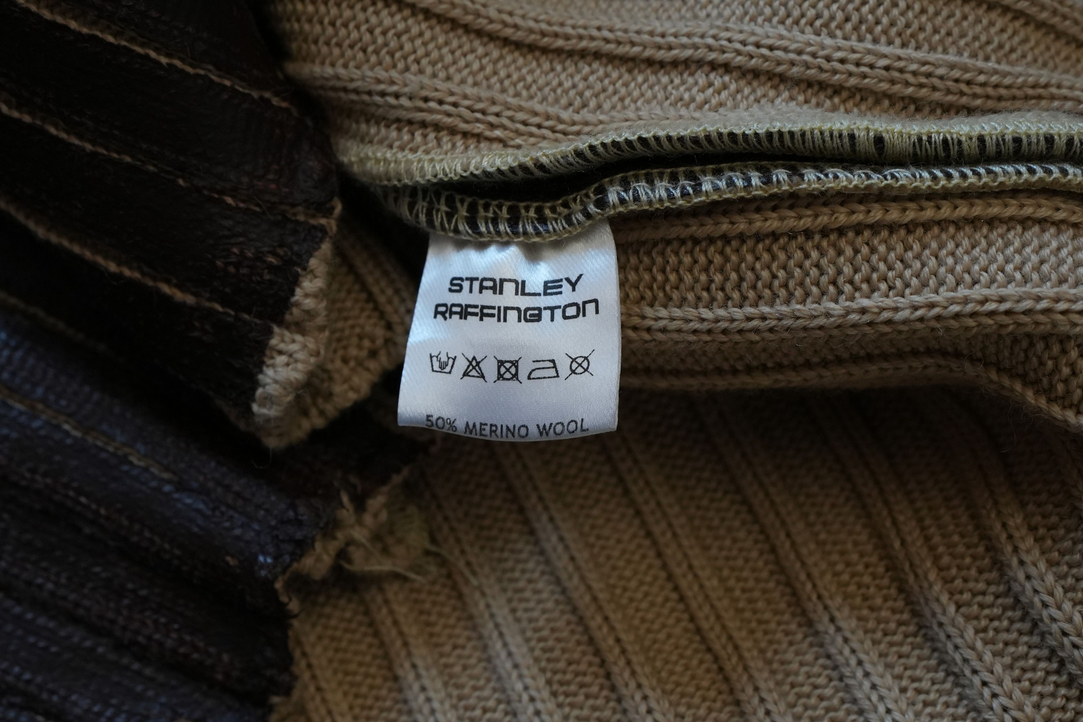 Other Stanley Raffington ribbed coated sweater brown and beige NWT Size US M / EU 48-50 / 2 - 2 Thumbnail