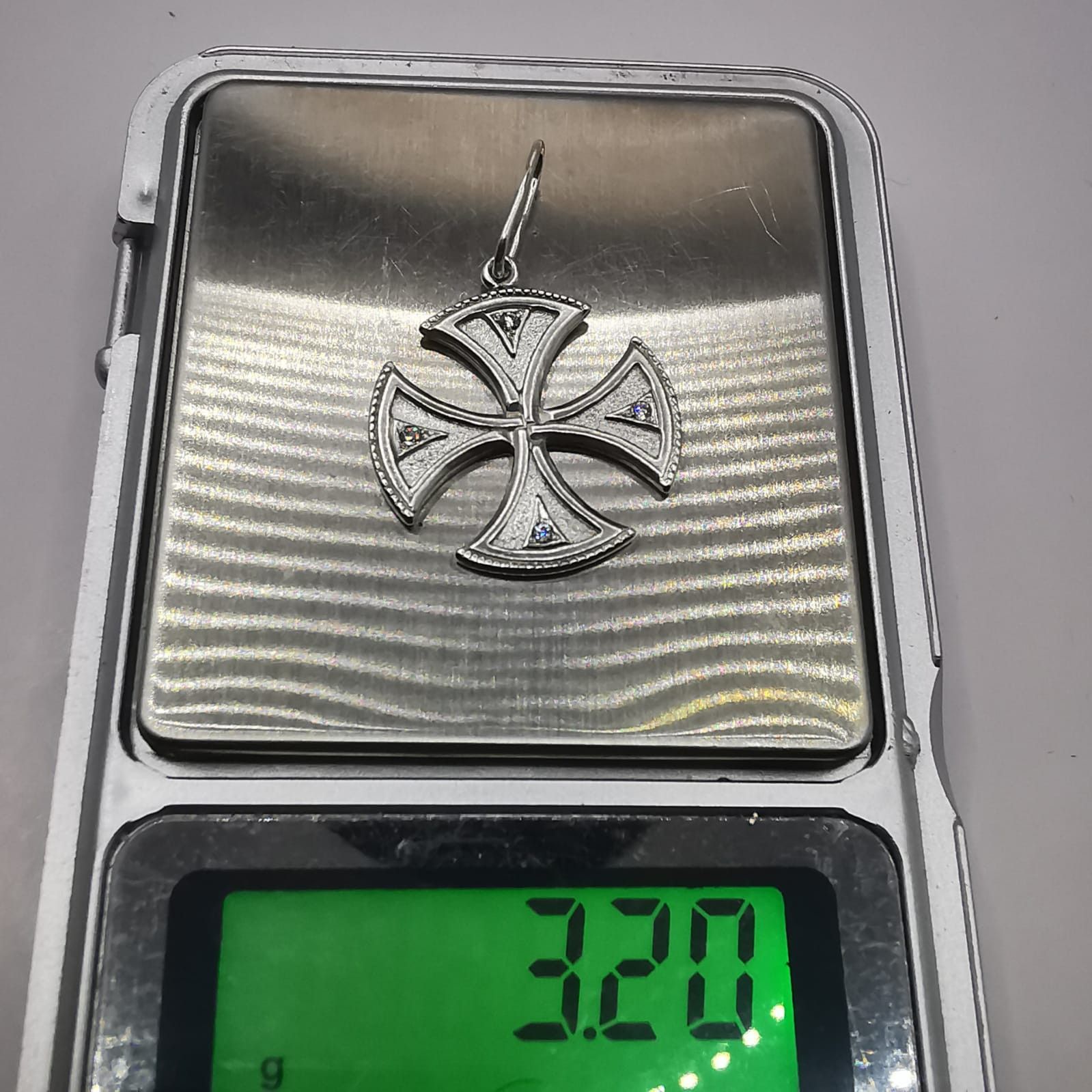 Sterling Silver Vintage pendant "Maltese Cross Amulet 925 silver 3,20g Size ONE SIZE - 5 Thumbnail