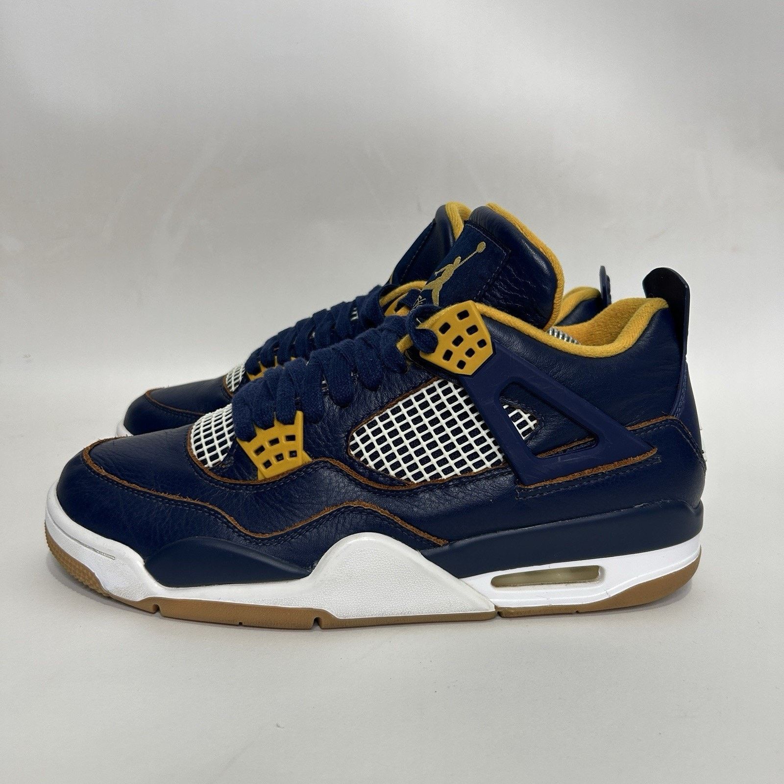 Nike Nike Air Jordan IV 4 Retro “Dunk From Above/Navy Gold” Size US 9 / EU 42 - 6 Thumbnail