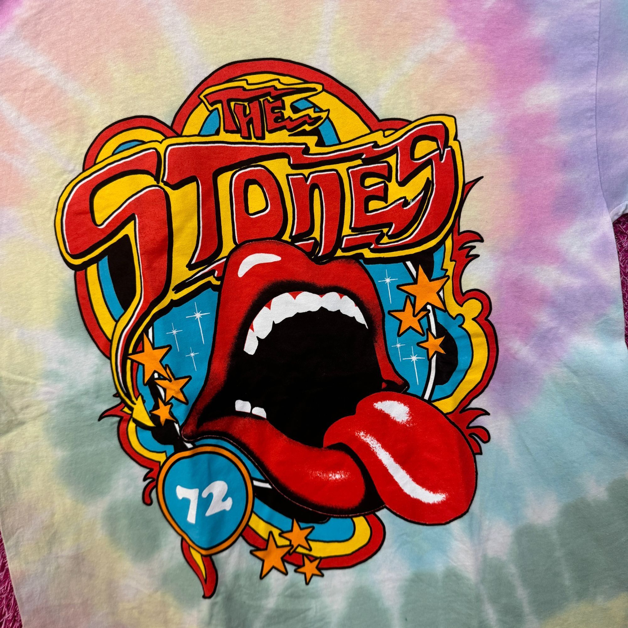 The Rolling Stones The Rolling Stones Hot Lips Shining Star 72 Band Tie Dye XL Size US XL / EU 56 / 4 - 4 Thumbnail