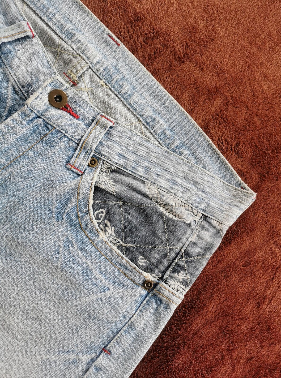 Karakuri Tamashii Dragon Graphic Denim Jeans Karakuri Tamashi Inspire Size US 32 / EU 48 - 4 Thumbnail