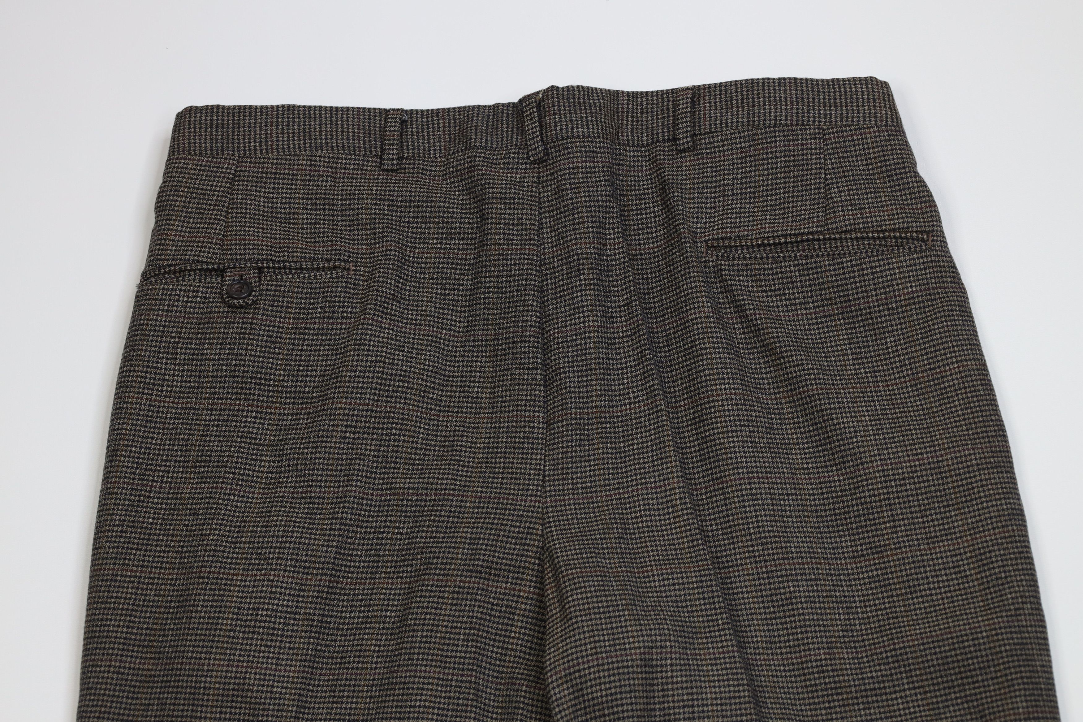 Vintage Vintage 70s Streetwear Wide Leg Chino Pants Houndstooth USA Size US 34 / EU 50 - 12 Thumbnail