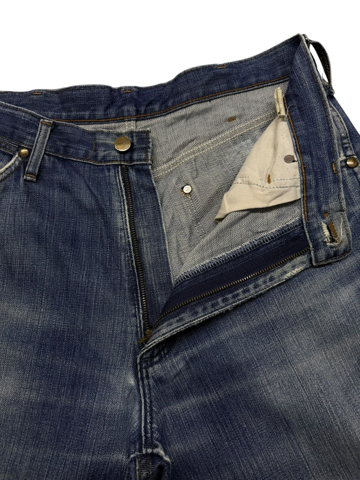 Wrangler Vintage Wrangler 11MWZ Japan Denim Jeans | Wide Straight W32 Size US 32 / EU 48 - 9 Thumbnail