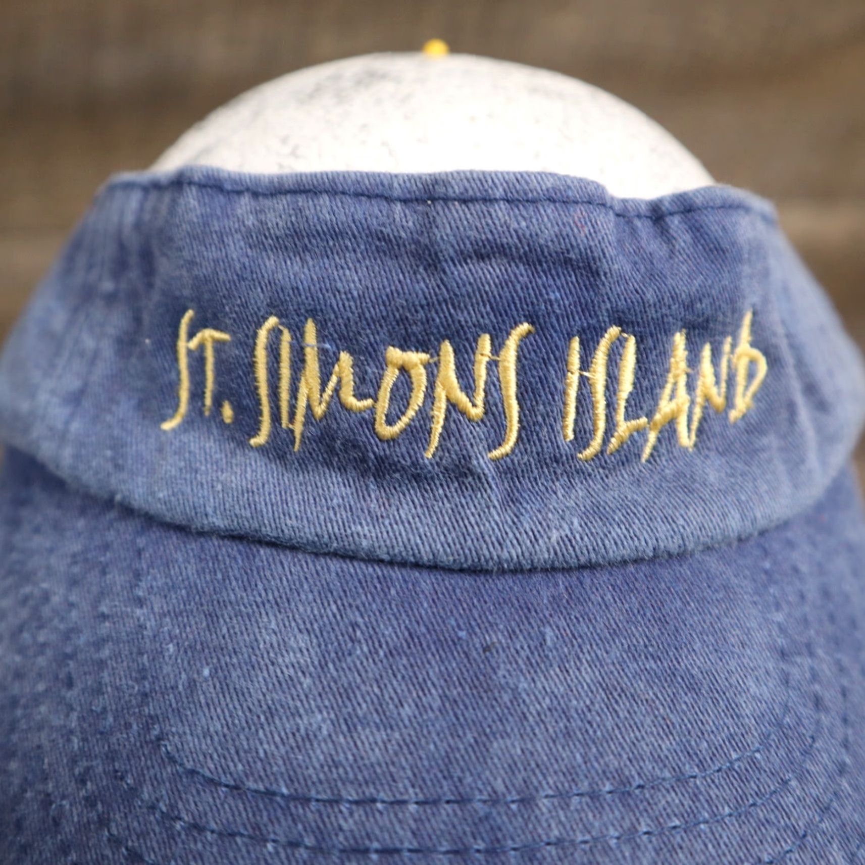 Simons St Simons Island GA Visor Cap Adjustable Blue One Size Hat Unisex Adults Infinity Size ONE SIZE - 2 Thumbnail