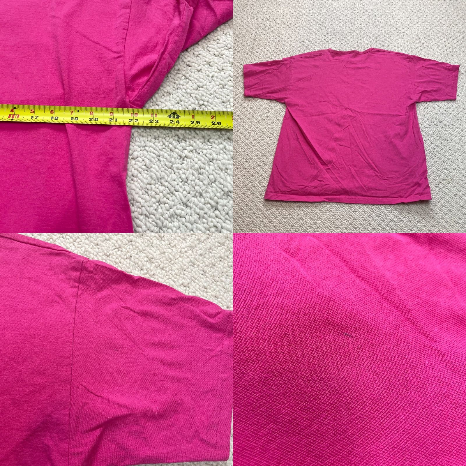 Vintage Sun International Shirt Adult XL Pink Cotton Short Sleeve Crew Neck T-Shirt Women Casual Size XL / US 12-14 / IT 48-50 - 8 Thumbnail