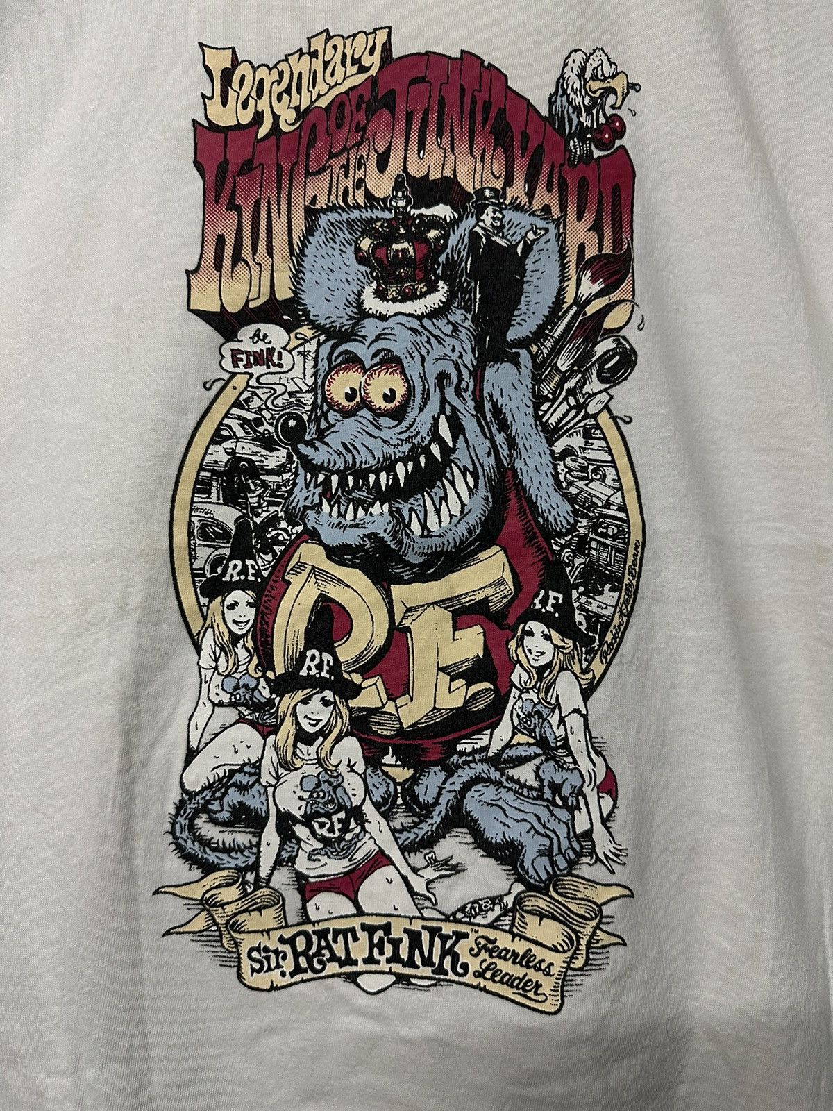 Girl Skateboards Vintage Rat Fink X Rockin Jelly Bean Nekad Girl Tee Size US L / EU 52-54 / 3 - 2 Thumbnail