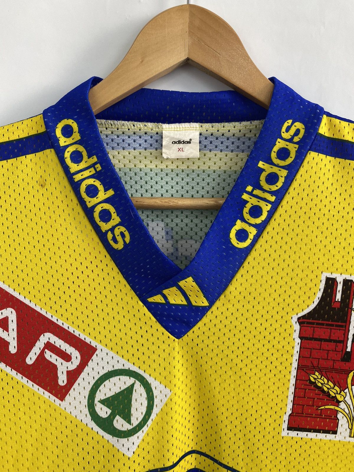 Adidas 🇨🇭 Vintage 90s Adidas Davos 21 Nurminen Hockey Jersey Tissot Size US XL / EU 56 / 4 - 8 Thumbnail