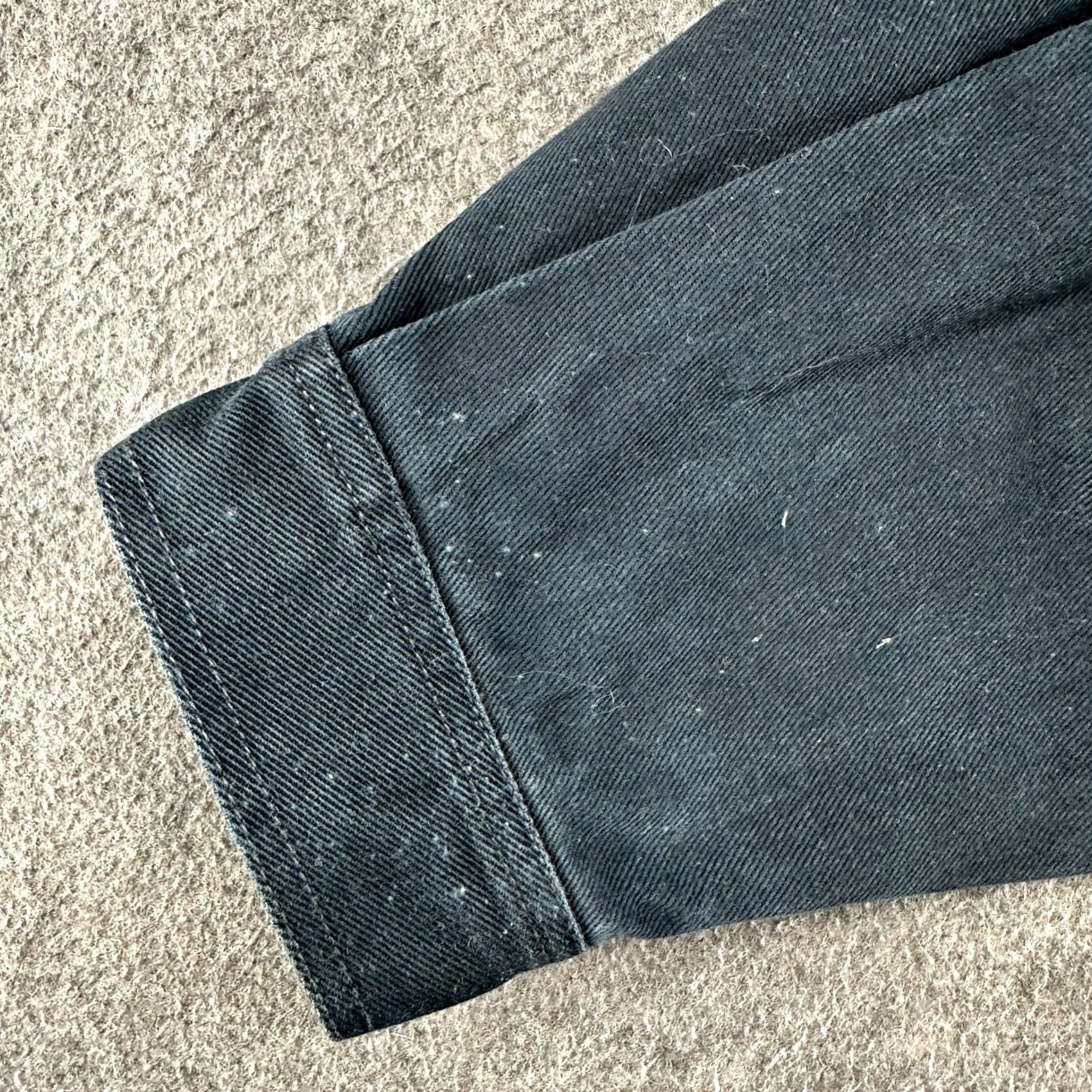 Vintage VINTAGE PJ Jeans Jacket Mens XL Black Denim Trucker 90s Retro Size US 36 / EU 52 - 7 Thumbnail