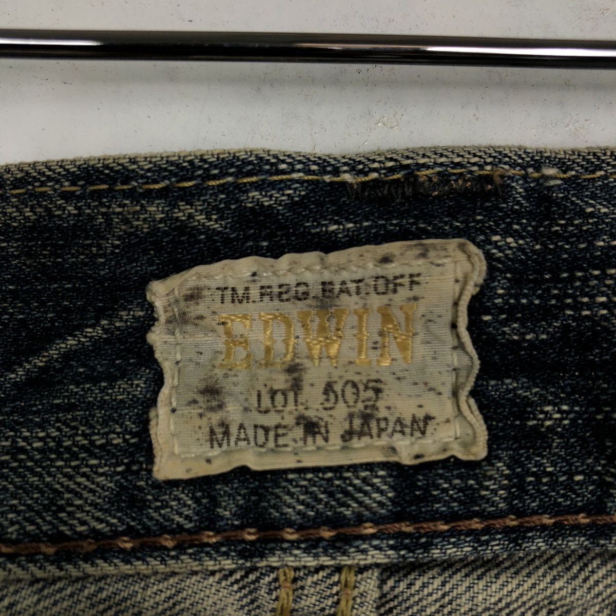 Japanese Brand 🔥90’s Distressed Denim Jeans Edwin Lot 505 Made in Japan Size US 38 / EU 54 - 15 Thumbnail