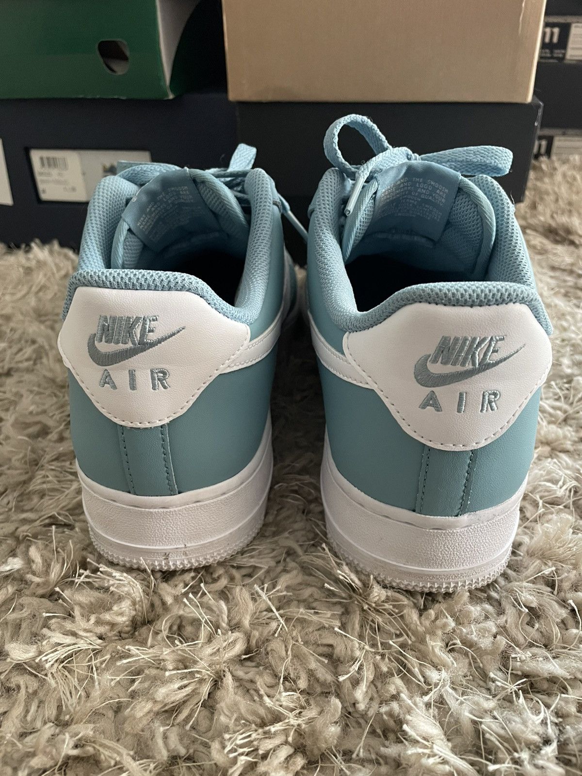 Nike Nike Air Force 1 Low Worn Blue White Size US 9.5 / EU 42-43 - 6 Thumbnail