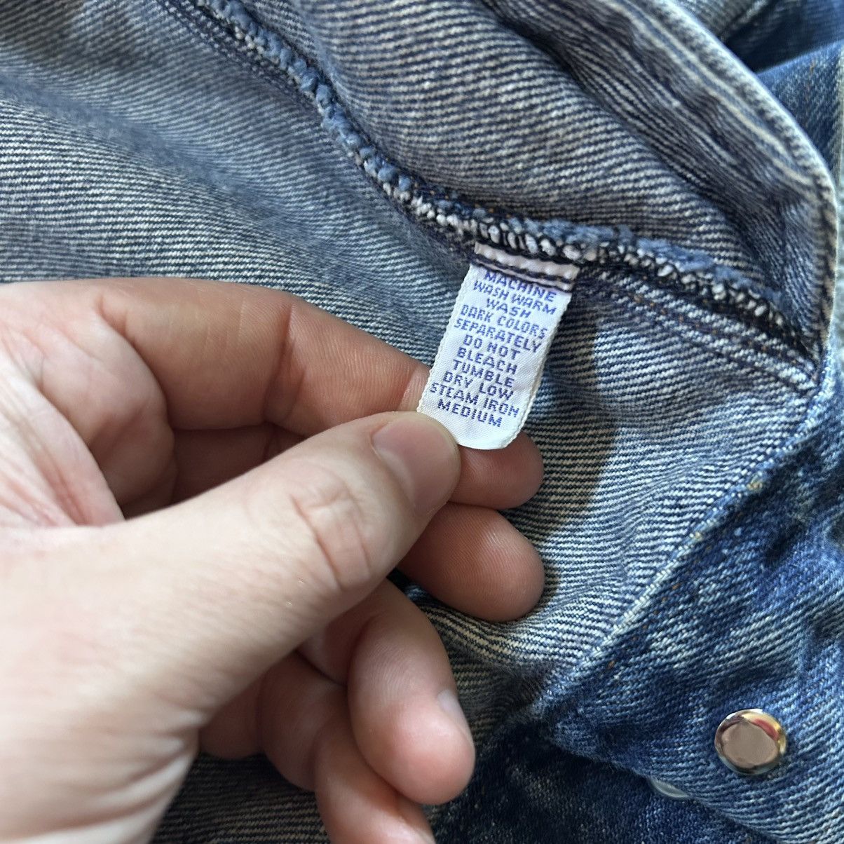 Polo Ralph Lauren 90s HEAVYWEiGHT CROPPED DARTED iNDiGO DENiM TRUCKER JACKET Size US M / EU 48-50 / 2 - 7 Thumbnail