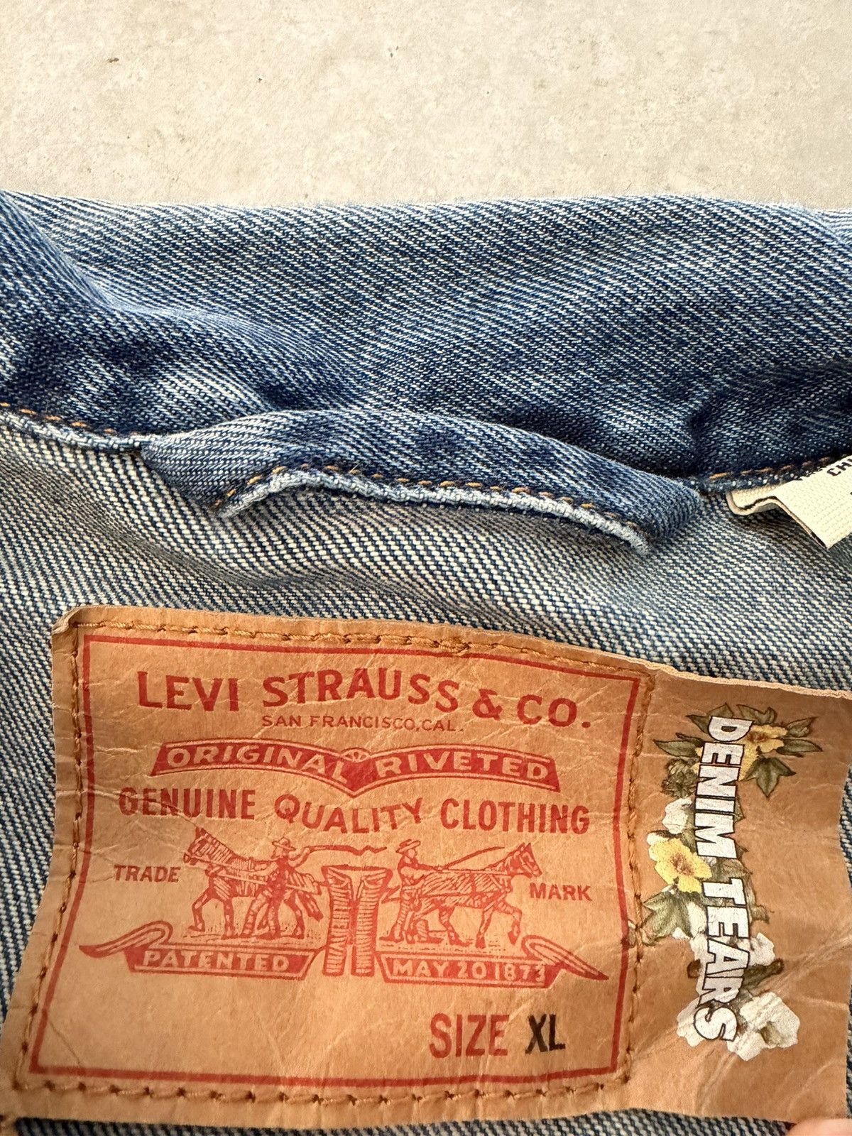 DENIM TEARS Denim Tears denim jacket dark wash Size US XL / EU 56 / 4 - 7 Thumbnail