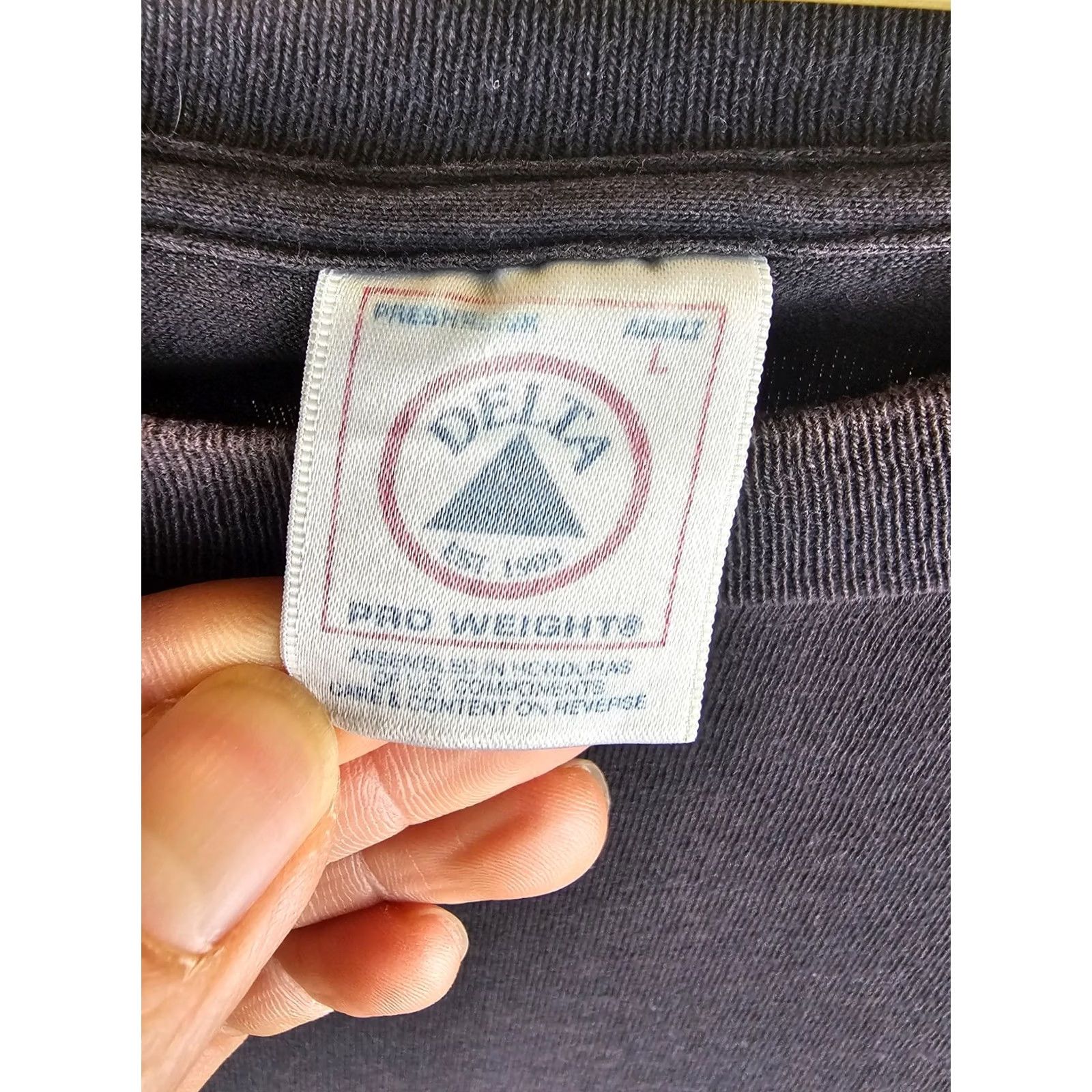 Delta VINTAGE LIFE IS FULL OF IMPORTANTS CHOICE DRUM BLACK SINGLE STITCH T-SHIRT L Size US L / EU 52-54 / 3 - 7 Thumbnail