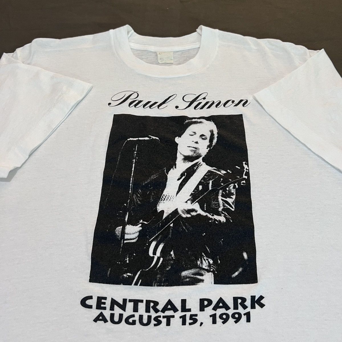 Vintage 90s Paul Simon central park 1991 Promo Tee Folk