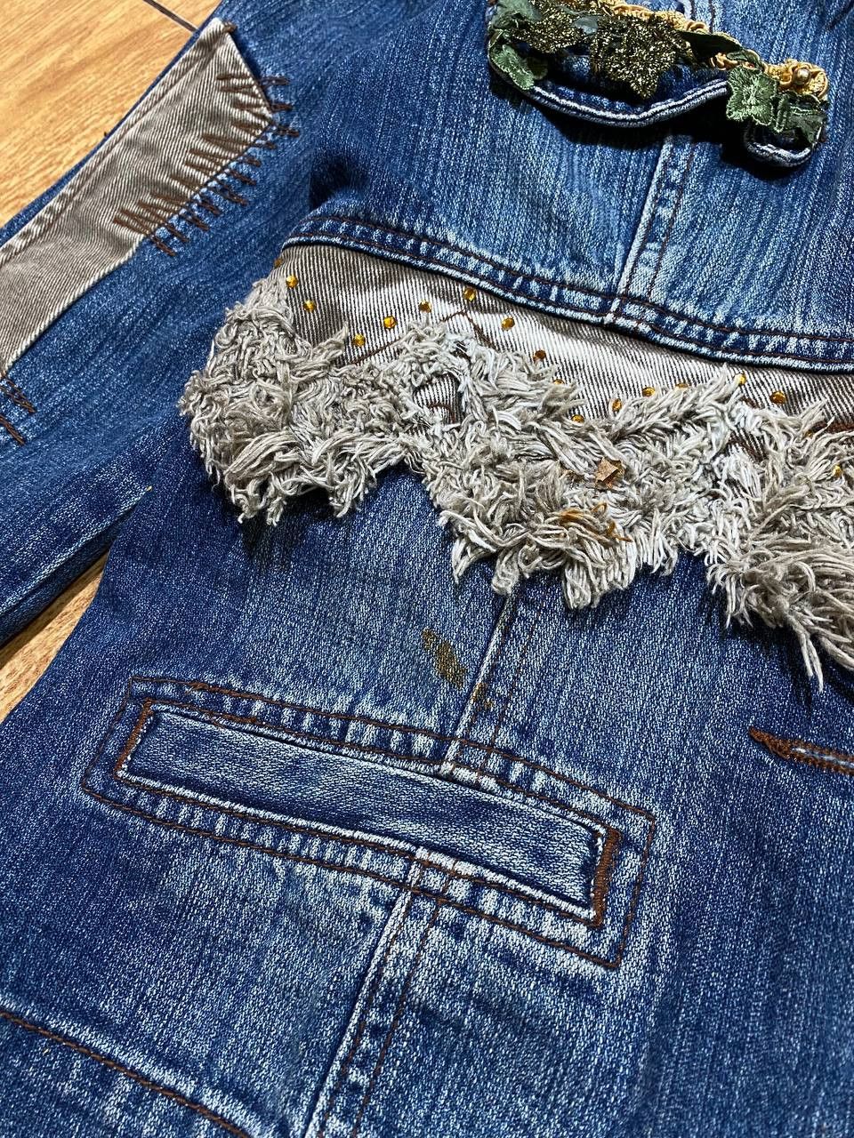 Dolce & Gabbana Ladies Embellished Handmade Denim Jean Jacket Size M / US 6-8 / IT 42-44 - 6 Thumbnail