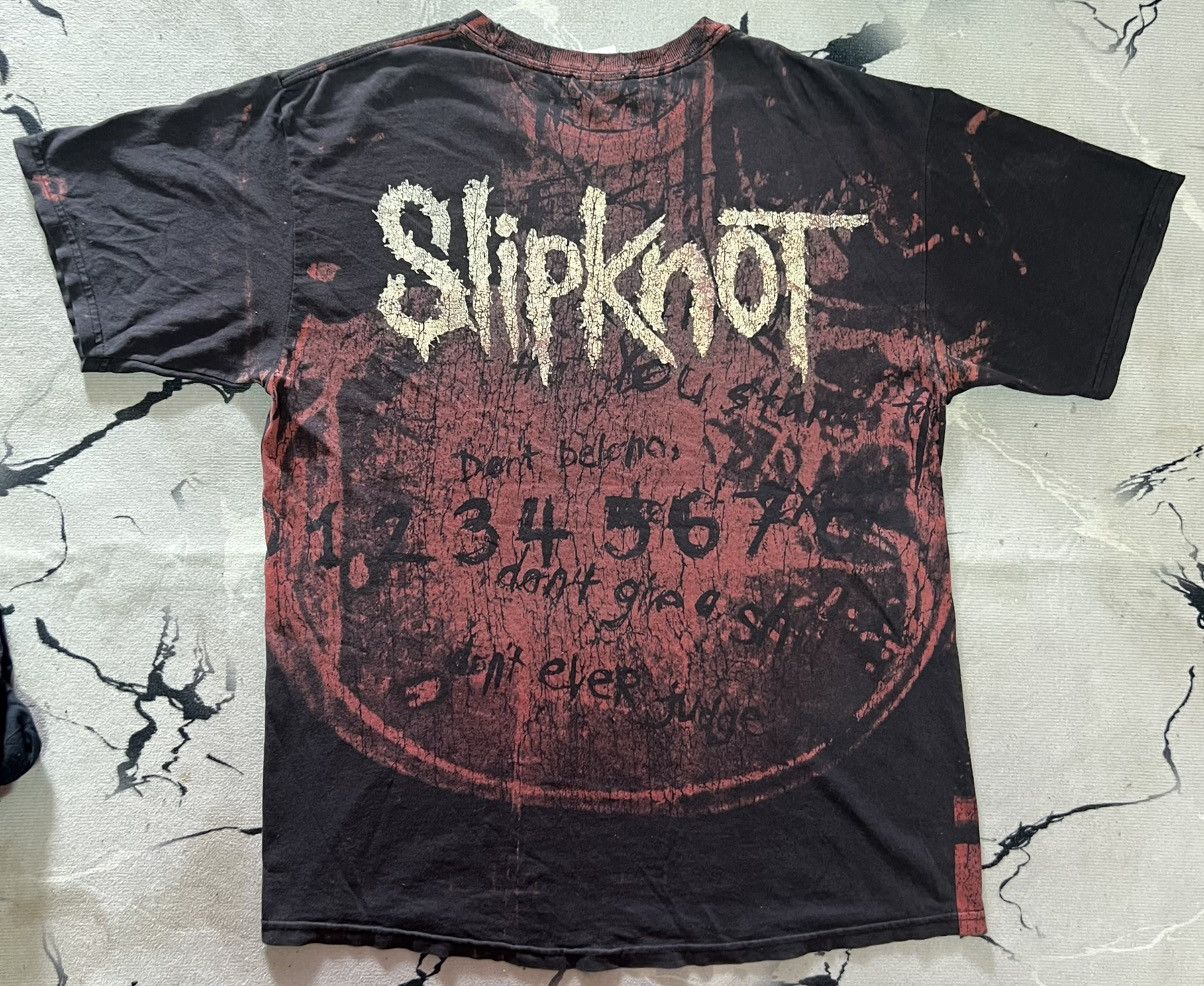 Band Tees × Vintage Vintage SLIPKNOT Overprint Band Shirt Size US M / EU 48-50 / 2 - 3 Thumbnail