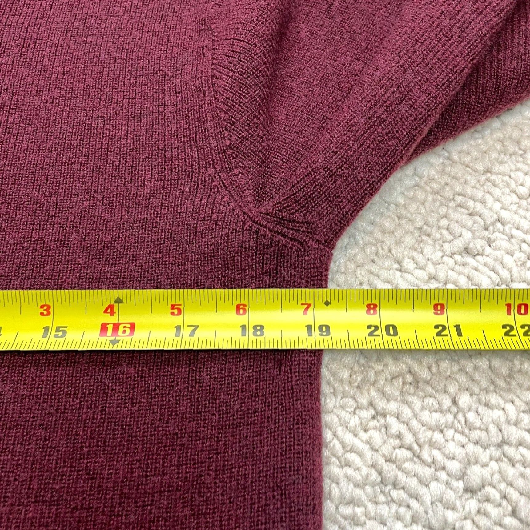 Vintage Raffi Sweater Mens XL Red 100% Merino Wool Extra Fine 1/4 Zip Pullover Knit Long Sleeve Casual Business Size US XL / EU 56 / 4 - 7 Thumbnail
