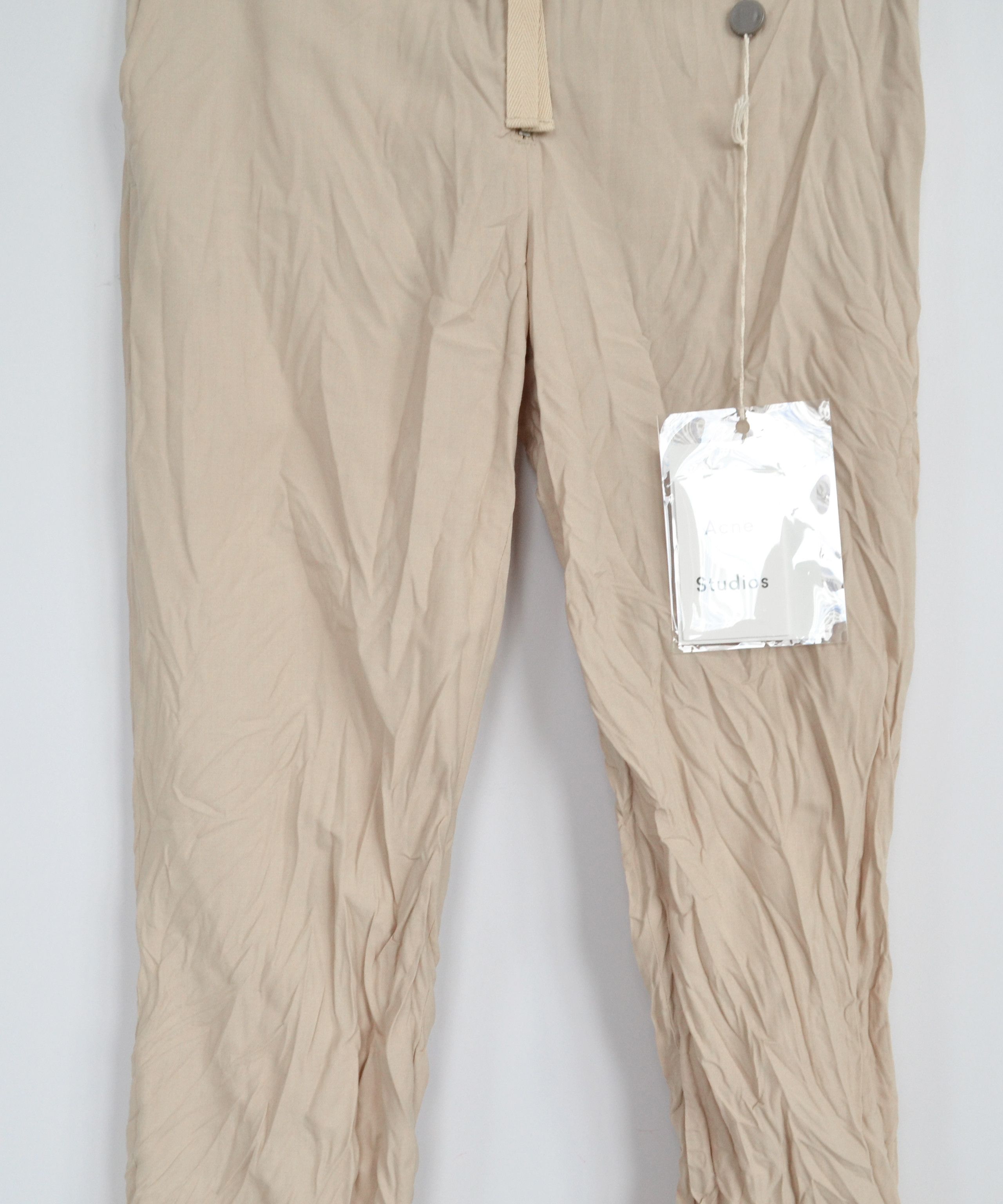 Acne Studios ACNE STUDIOS Pants Trousers Erle Froisse Crinkle Textured Size 26" / US 2 / IT 38 - 4 Thumbnail
