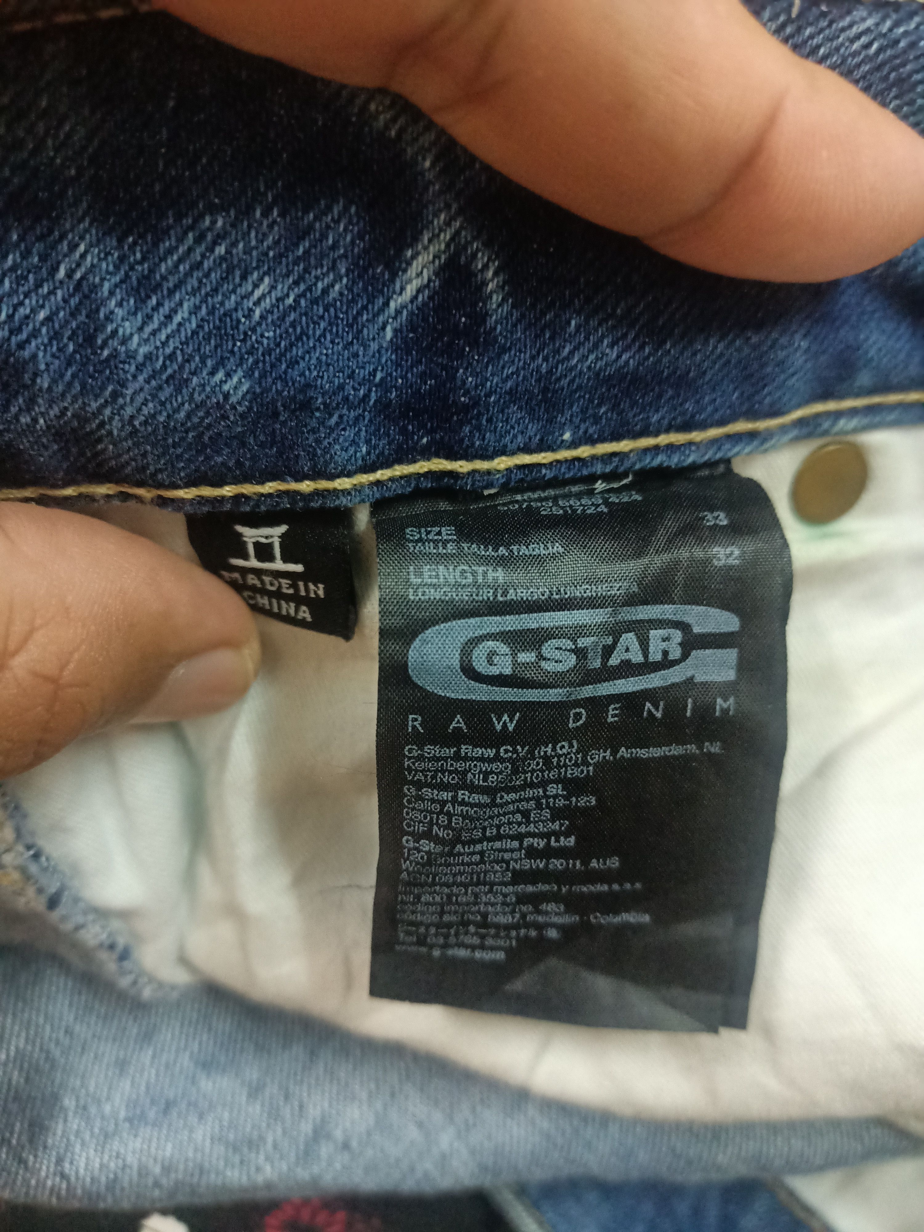 G-Star G-Star Raw Distress Rider Jeans Size US 36 / EU 52 - 12 Thumbnail