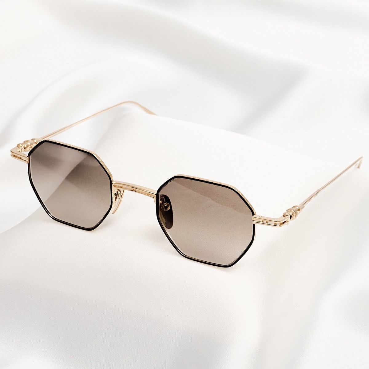 Chrome Hearts CHROME HEARTS EVACULATION MATTE BLACK/GOLD PLATED SUNGLASSES Size ONE SIZE - 2 Thumbnail