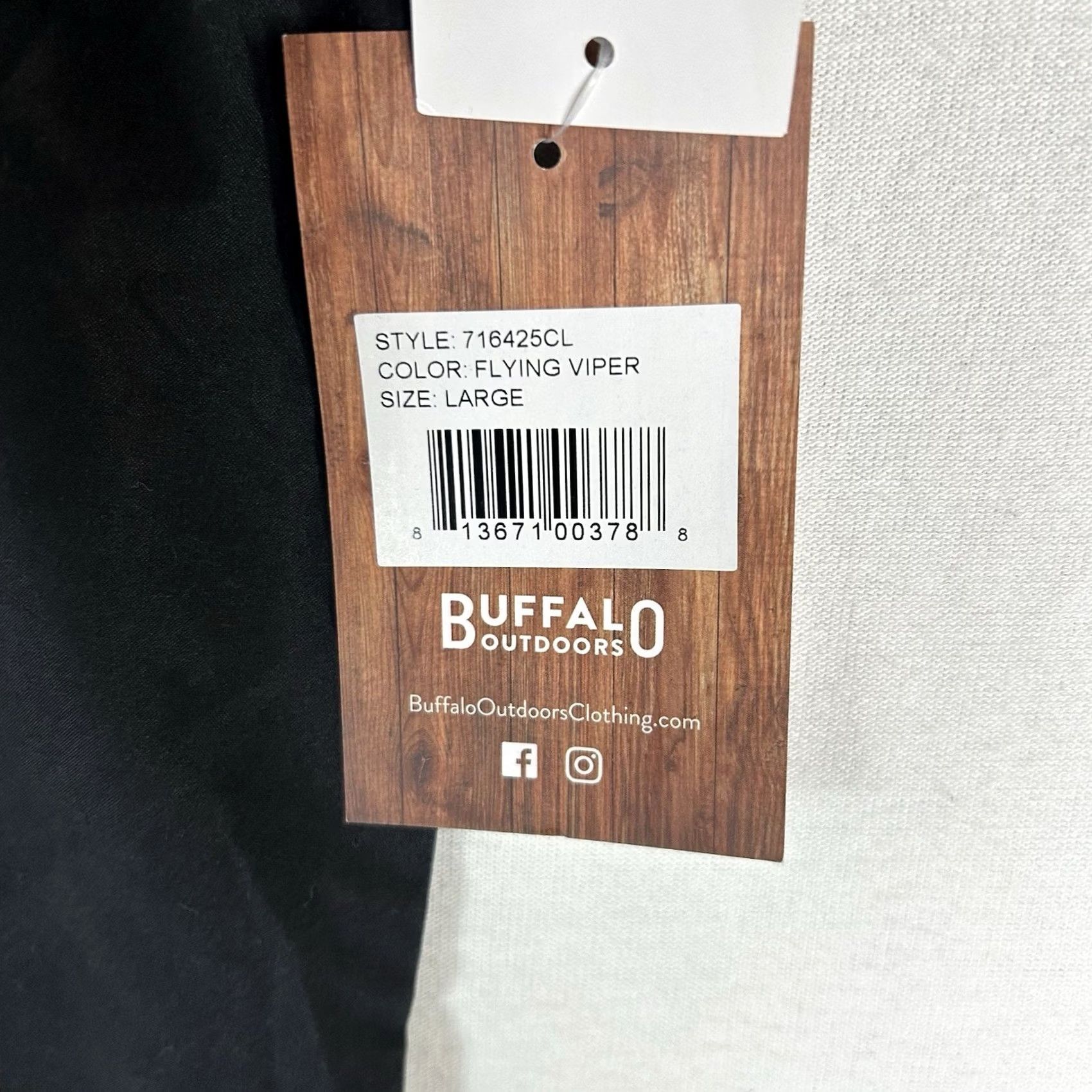 Vintage NWT Maximized Search Visibility: The key words ("Buffalo Outdoors Workwear", Button Up Shirt", "Large Graphic Black are prominently featured Size US L / EU 52-54 / 3 - 5 Thumbnail