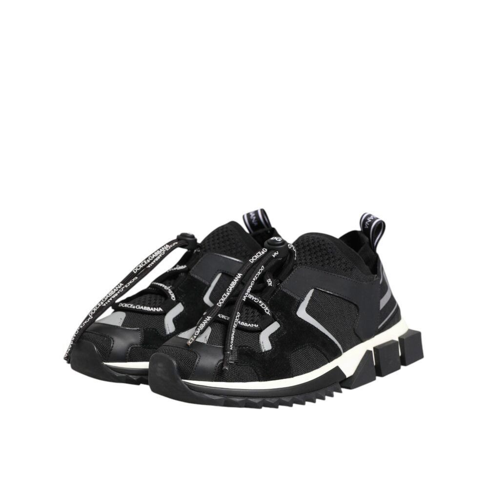 Dolce & Gabbana Dolce & Gabbana Black White Logo Sorrento Sneakers Shoes Size US 9 / IT 39 - 4 Thumbnail
