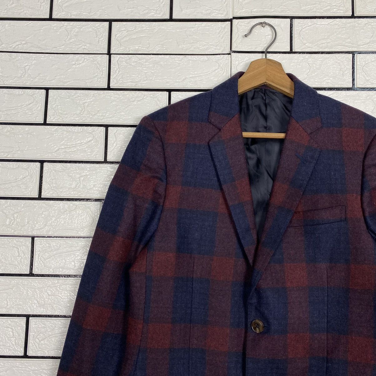 Gucci 🔥VINTAGE COATS JACKET GUCCI TARTAN DESIGN DOUBLE BREAST Size US S / EU 44-46 / 1 - 7 Thumbnail