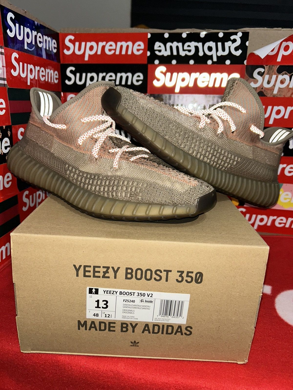 adidas Yeezy Boost 350 V2 Sand Taupe FZ5240 size 13