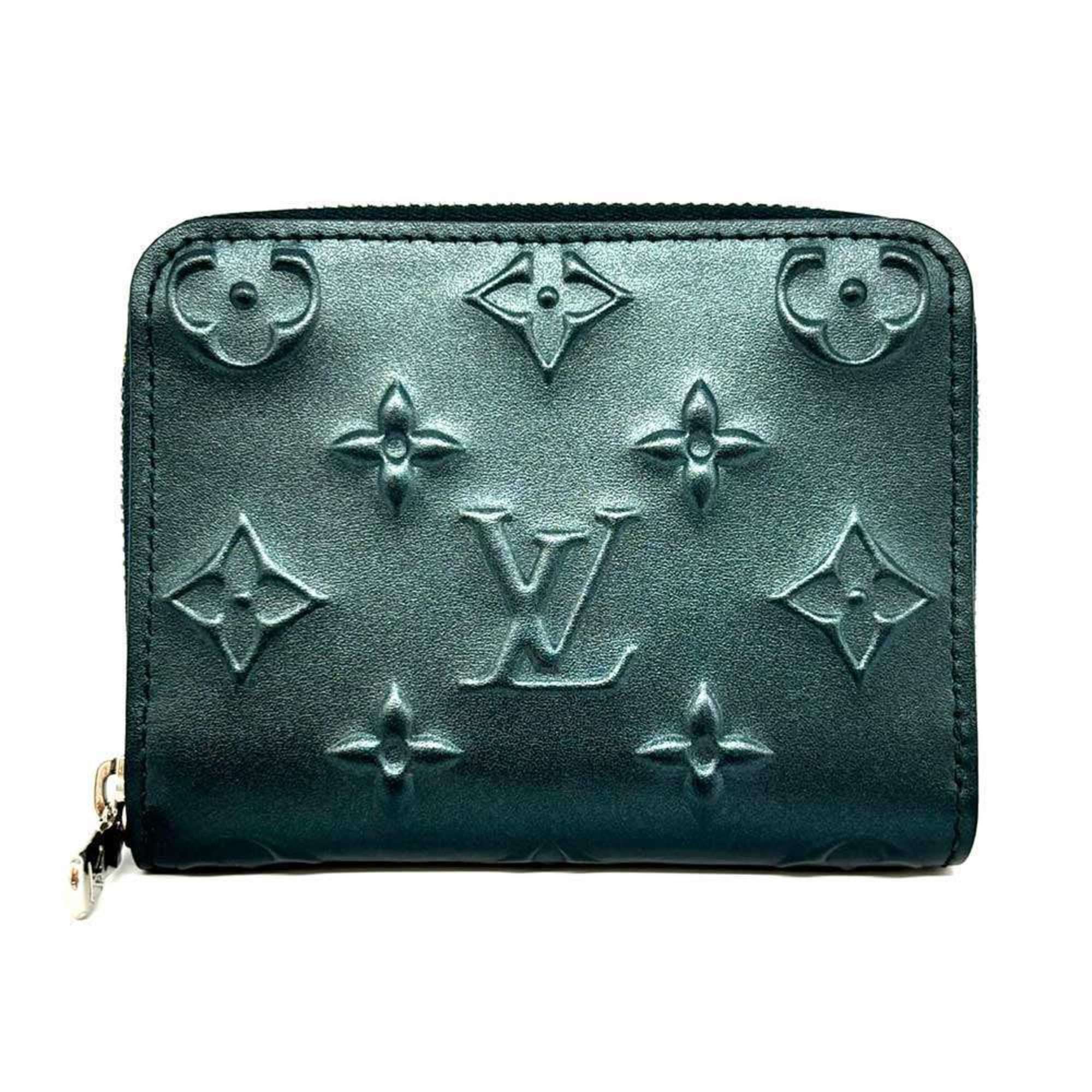 Louis Vuitton Louis Vuitton Zippy Coin Purse Moonogram Steel Blue Monogram Lamé M81860 LOUIS VUITTON Size ONE SIZE - 1 Thumbnail