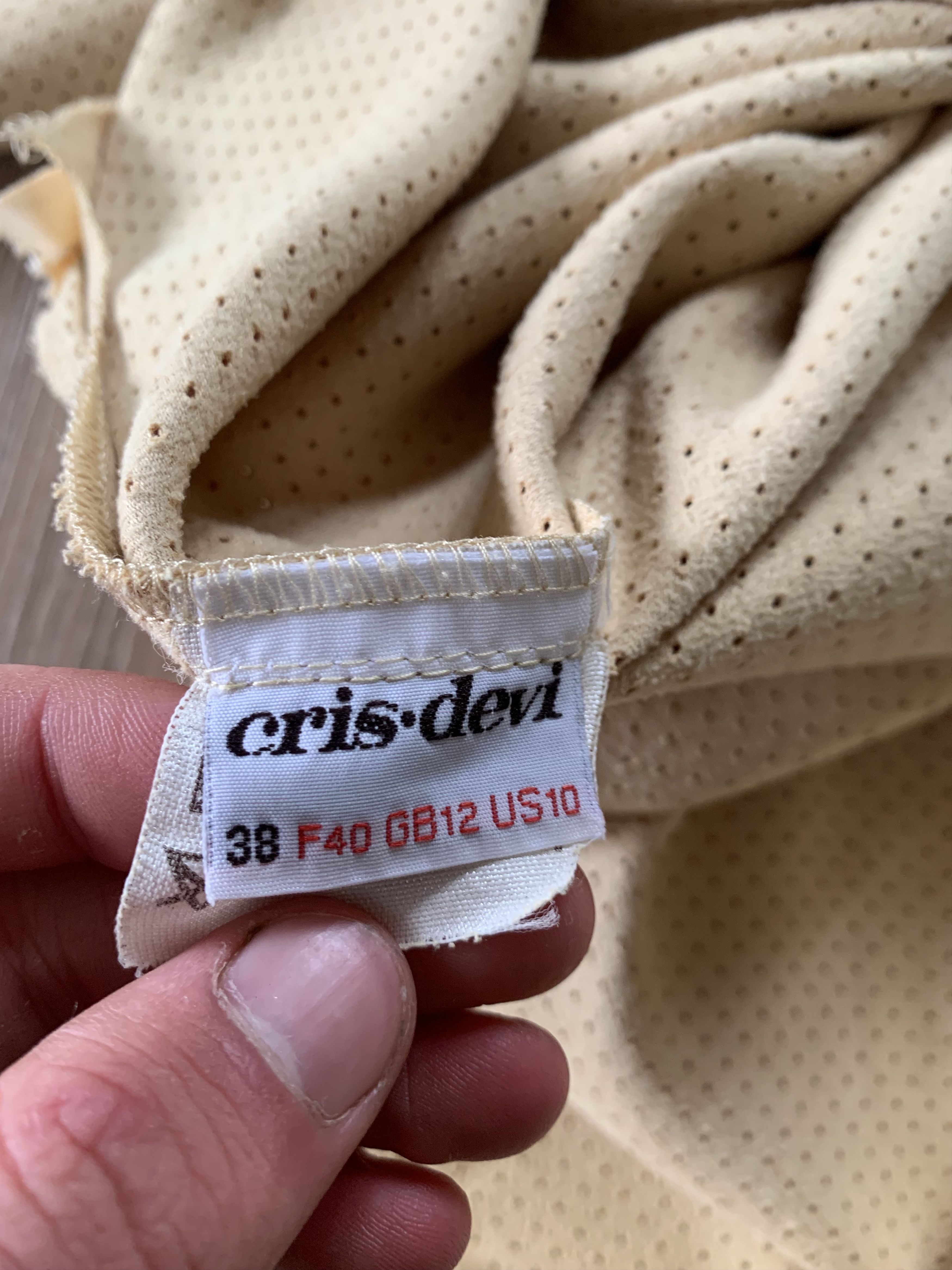 Designer × Vintage Vintage Perforated Golf Shirt Cris Devi Size US L / EU 52-54 / 3 - 8 Thumbnail