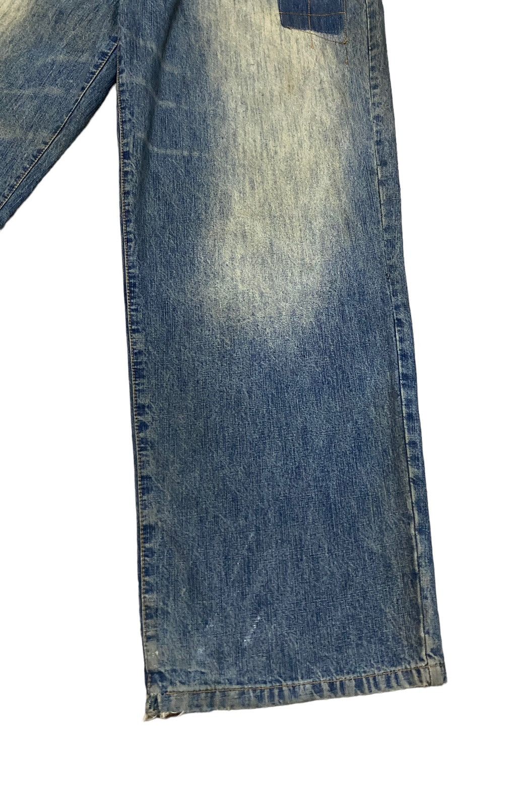 Pelle Pelle Rare Design Vintage Pelle Pelle Patchwork Baggy Jeans 2000s Size US 38 / EU 54 - 9 Thumbnail