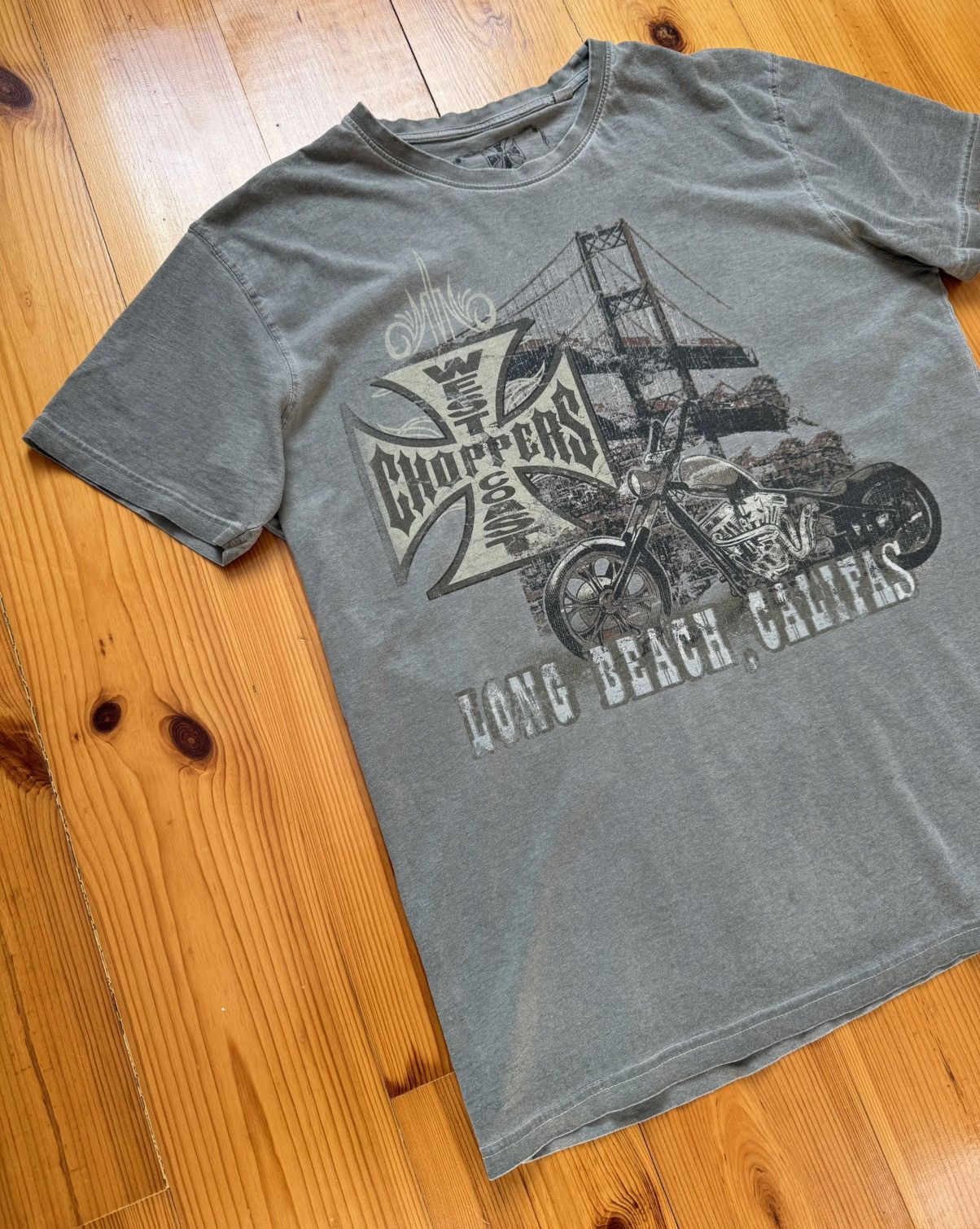 West Coast Choppers WCC West Coast Choppers Vintage Logo Grey T-Shirt Size L Size US L / EU 52-54 / 3 - 2 Thumbnail