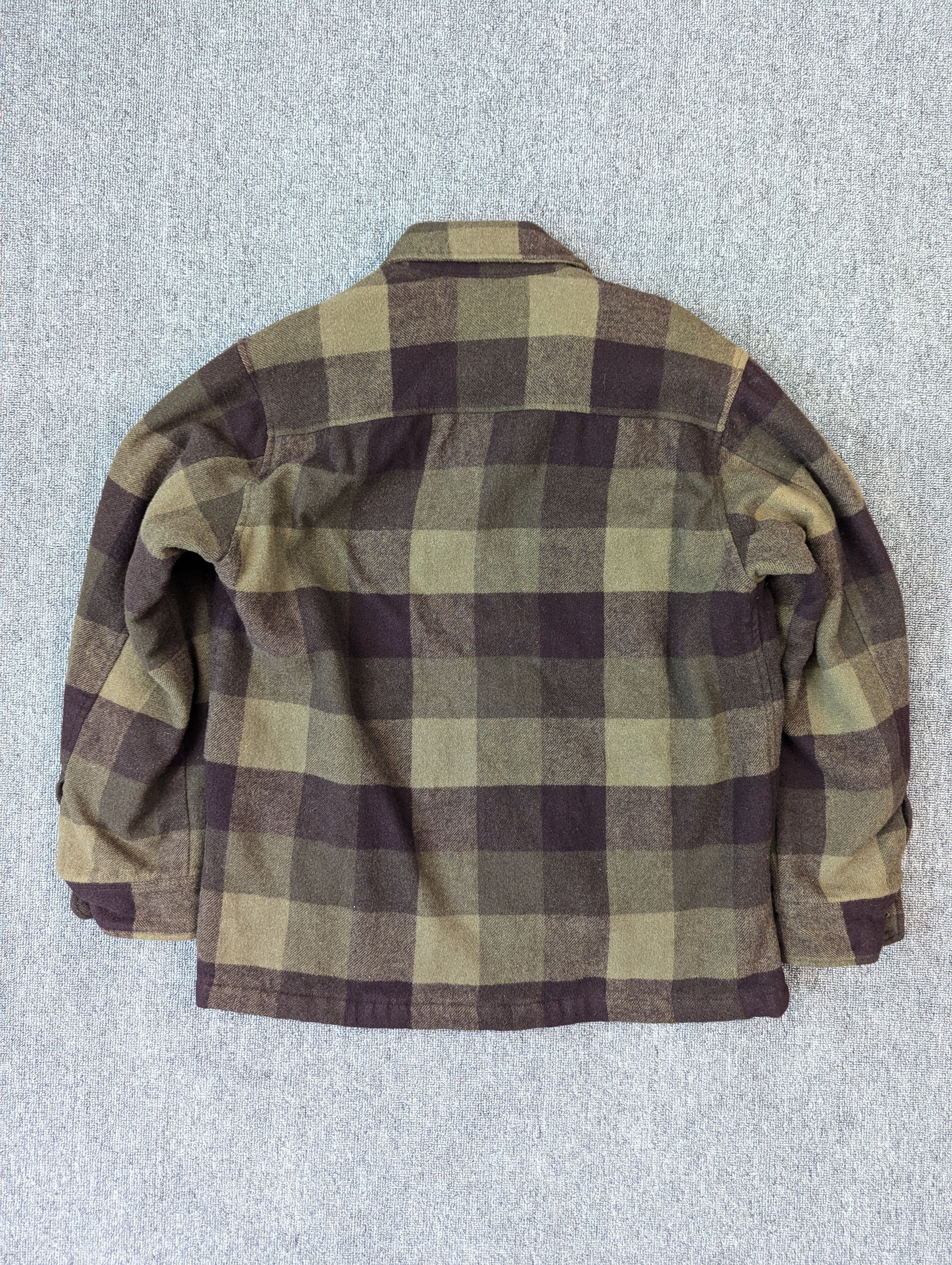 Japanese Brand Vintage Uniqlo Wool Quilted Checkered Flannel Jacket Size US L / EU 52-54 / 3 - 10 Thumbnail